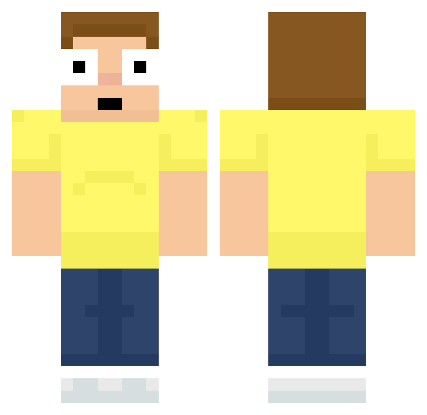 Whyyy_not Minecraft skin, front and back view