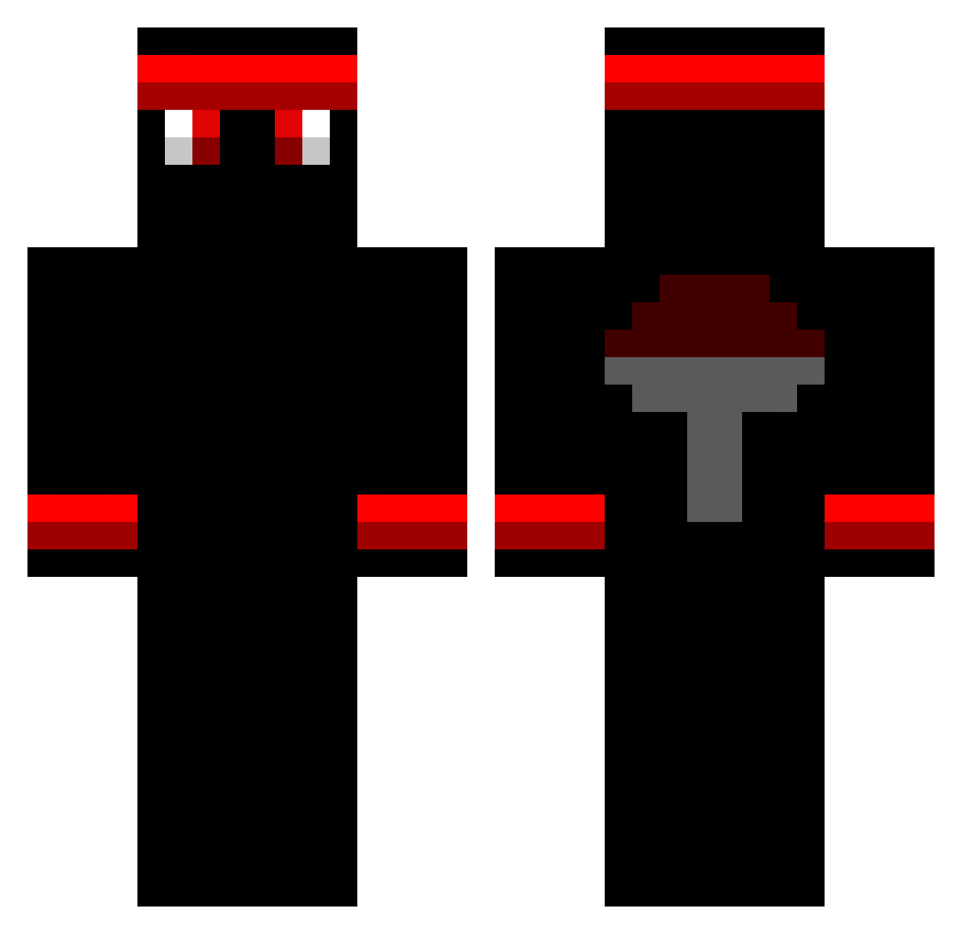 dean99 Minecraft skin, front and back view