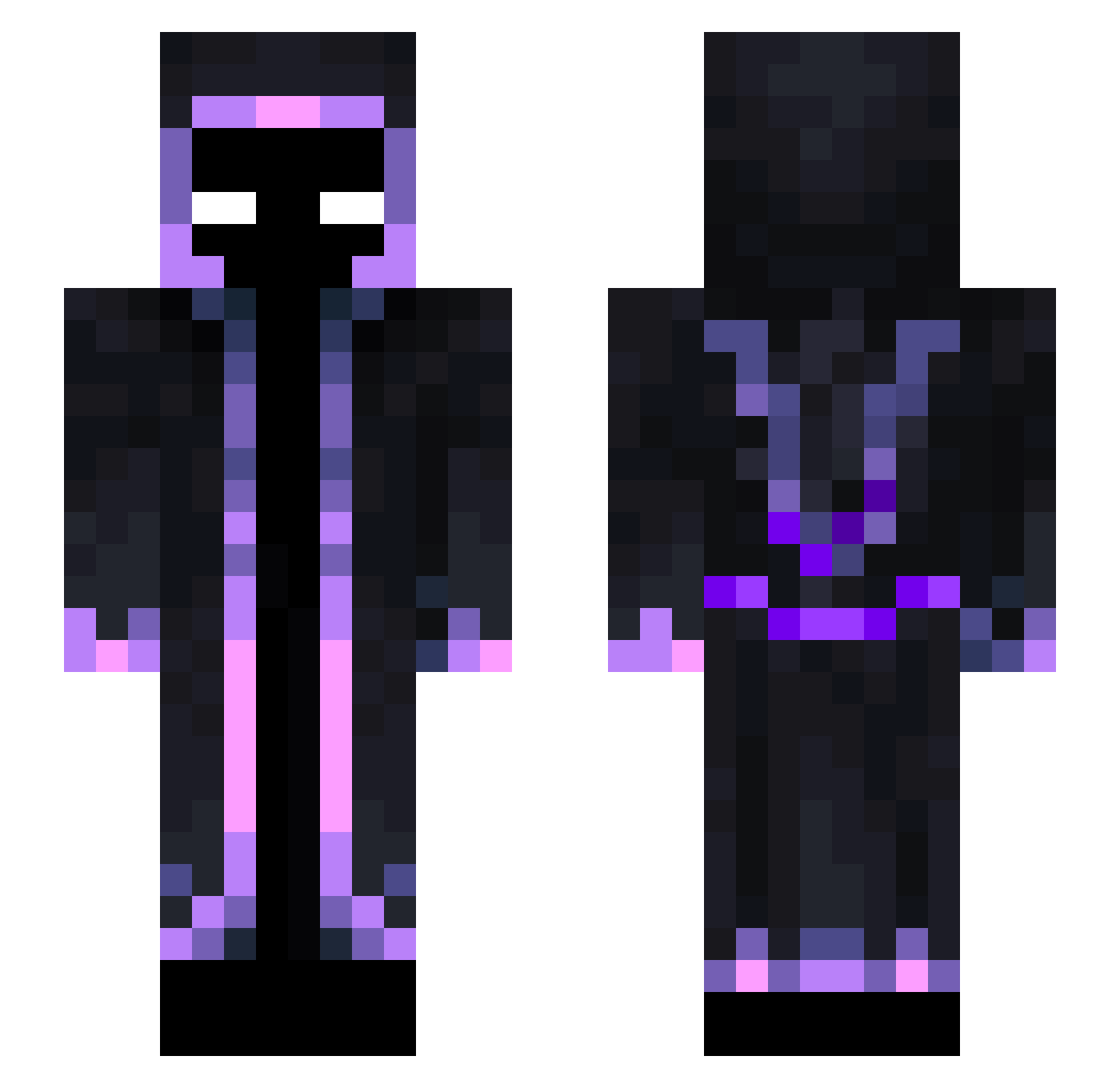 UncleGIMan Minecraft skin, front and back view