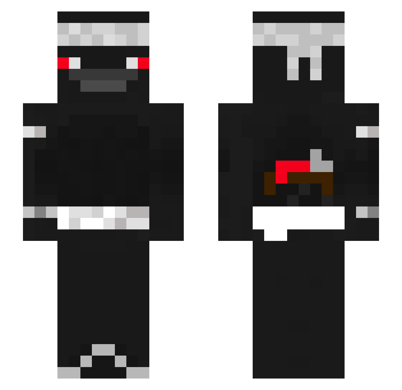 ITzHeatzy__ Minecraft skin, front and back view