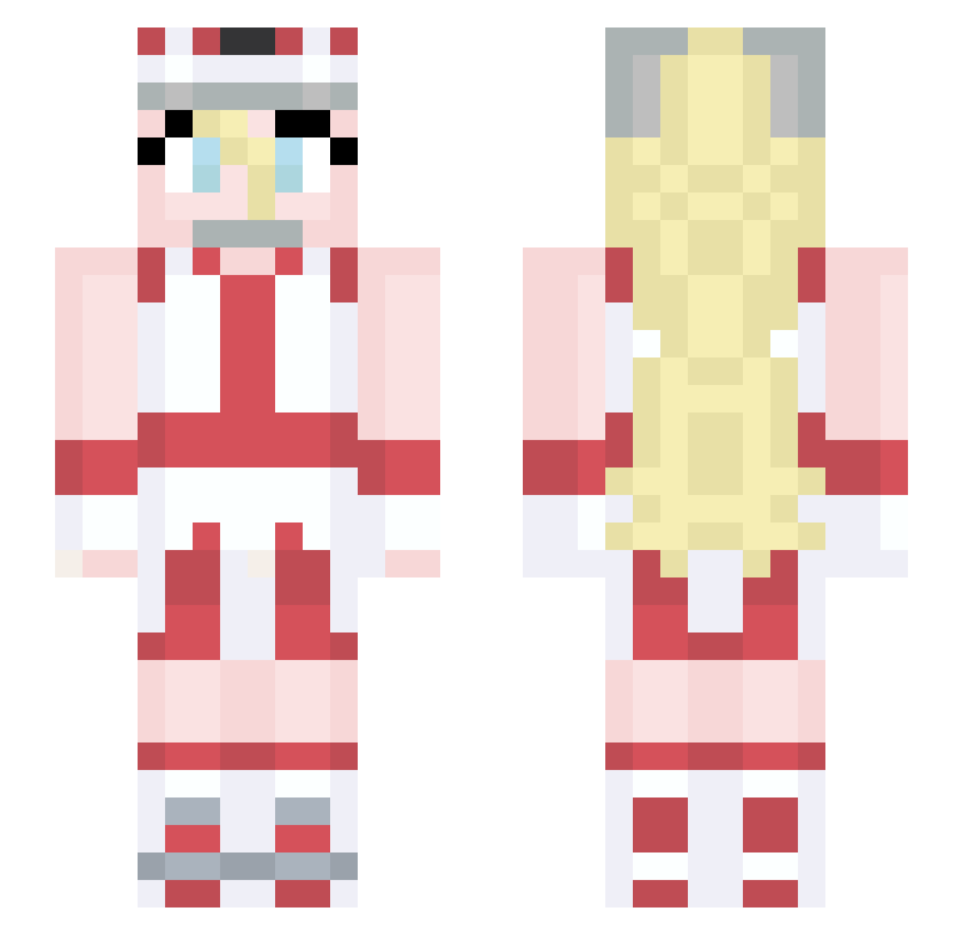 7even_Ace Minecraft skin, front and back view