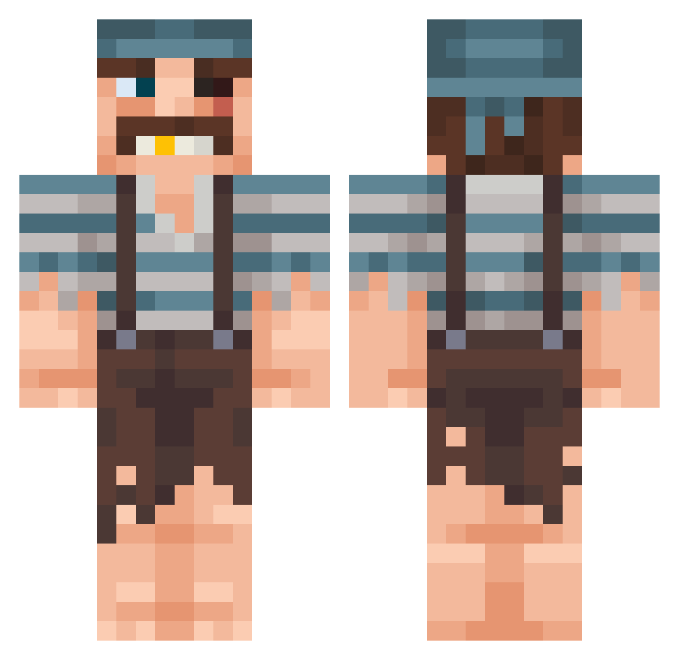 junklover47 Minecraft skin, front and back view