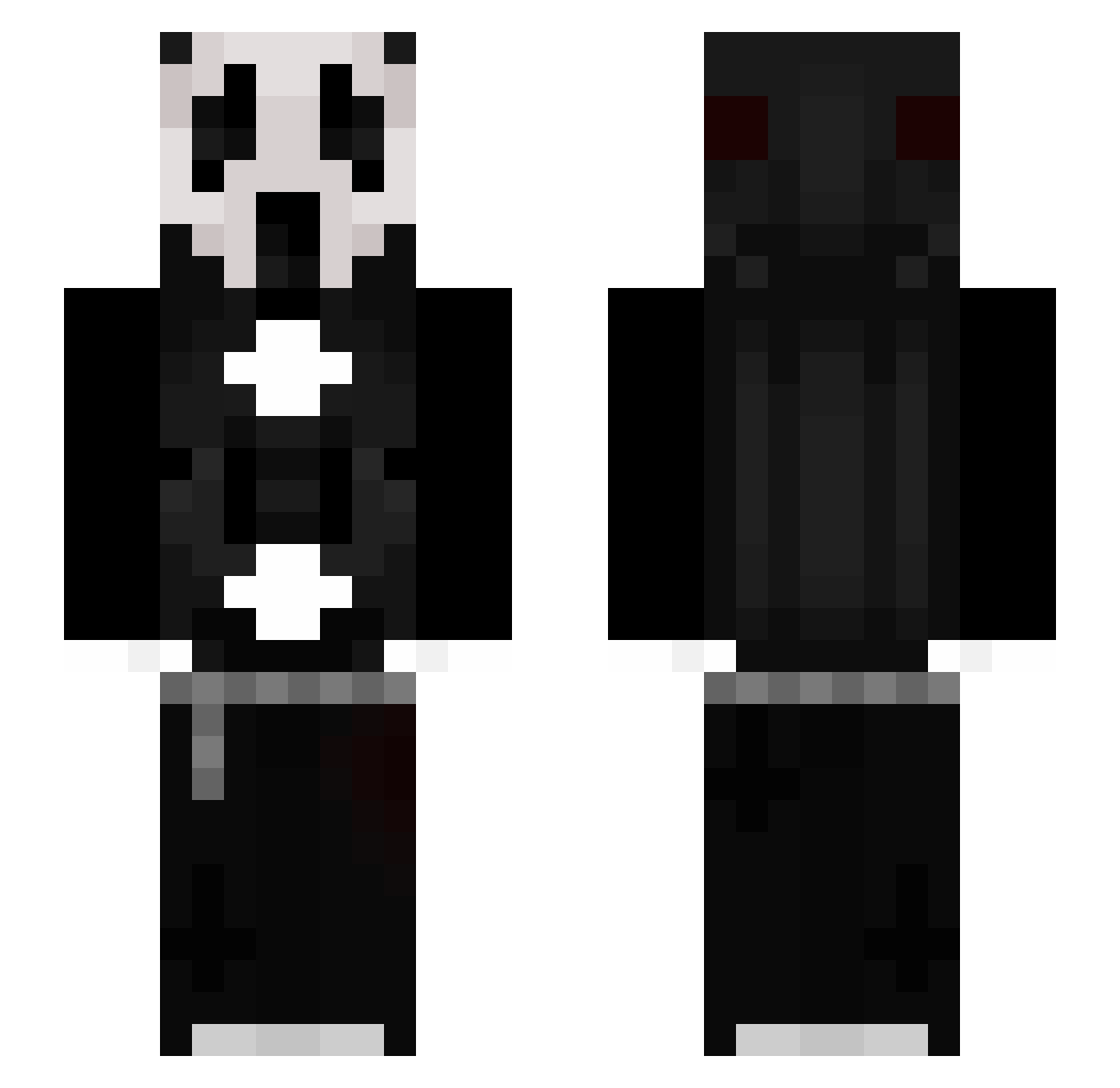 ChipKopp Minecraft skin, front and back view