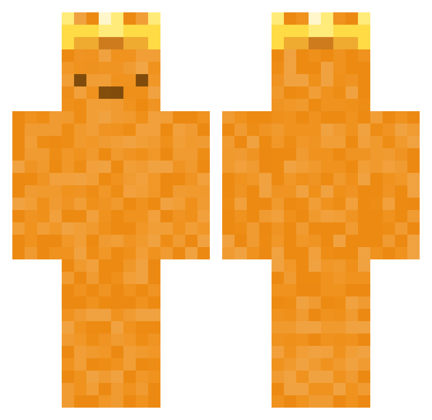 king_katsu Minecraft skin, front and back view