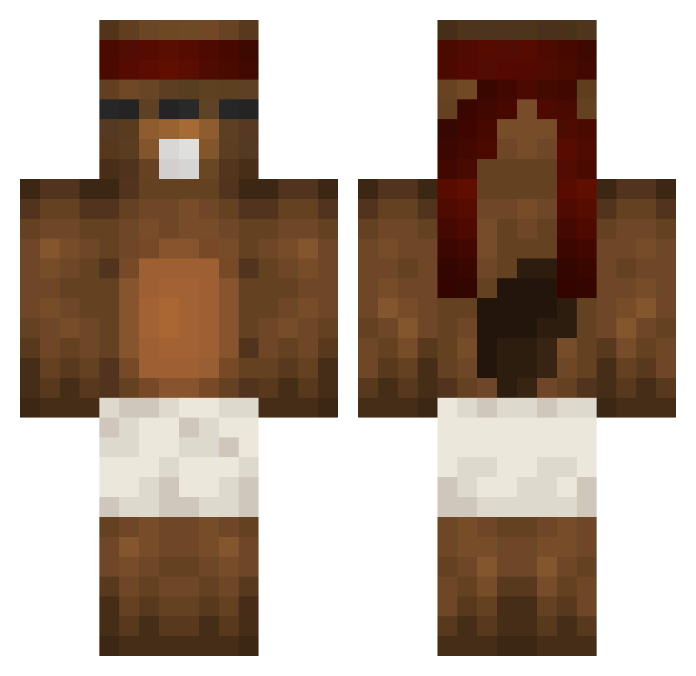 zVaraizhax_ Minecraft skin, front and back view