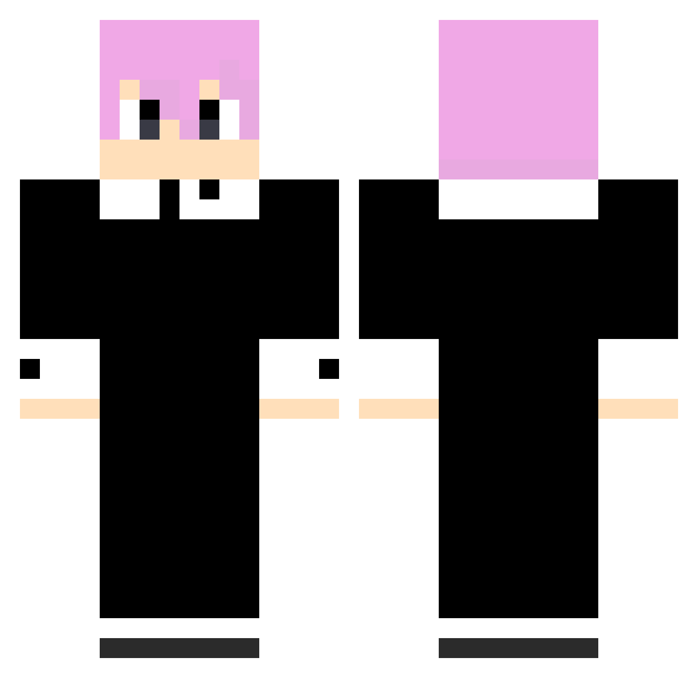 marcelinn_ Minecraft skin, front and back view