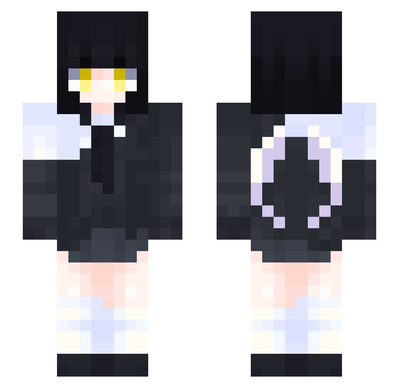 TheOnlyAzreal Minecraft skin, front and back view