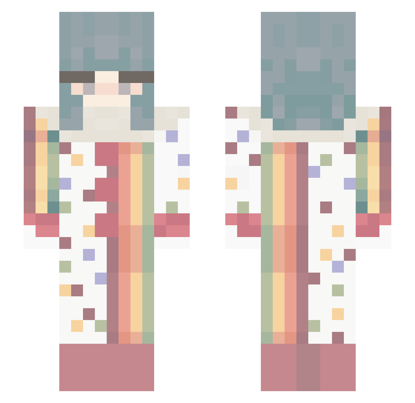 1ll1_Dr34m5 Minecraft skin, front and back view