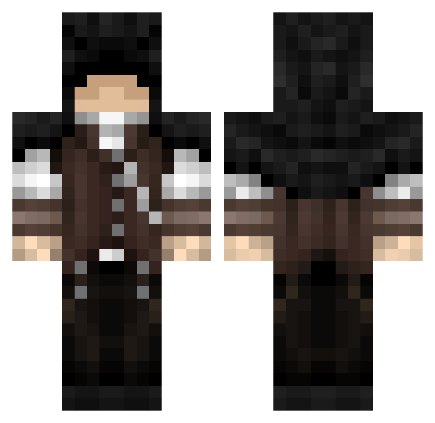 vilal Minecraft skin, front and back view