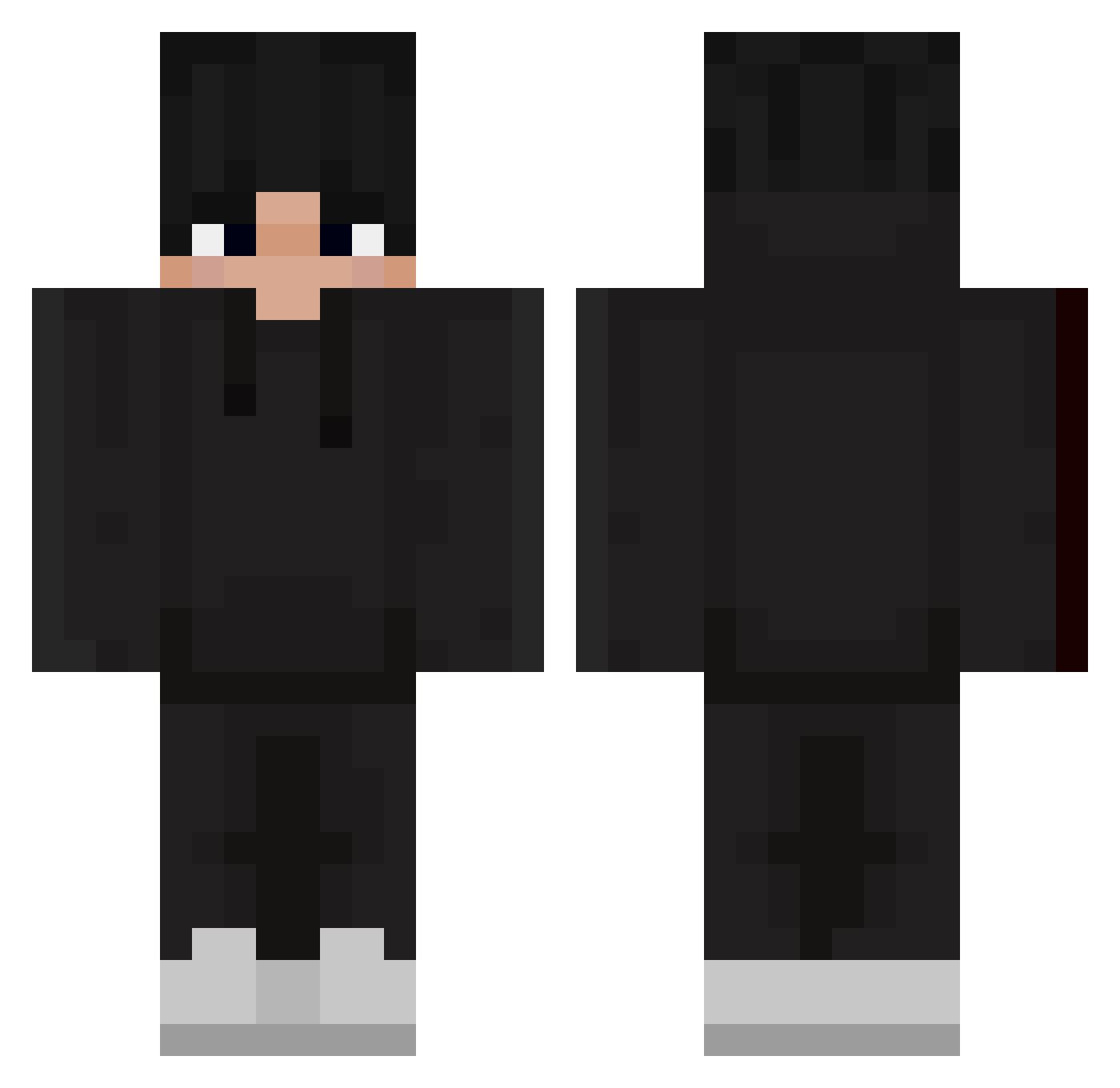 Dimasl69 Minecraft skin, front and back view