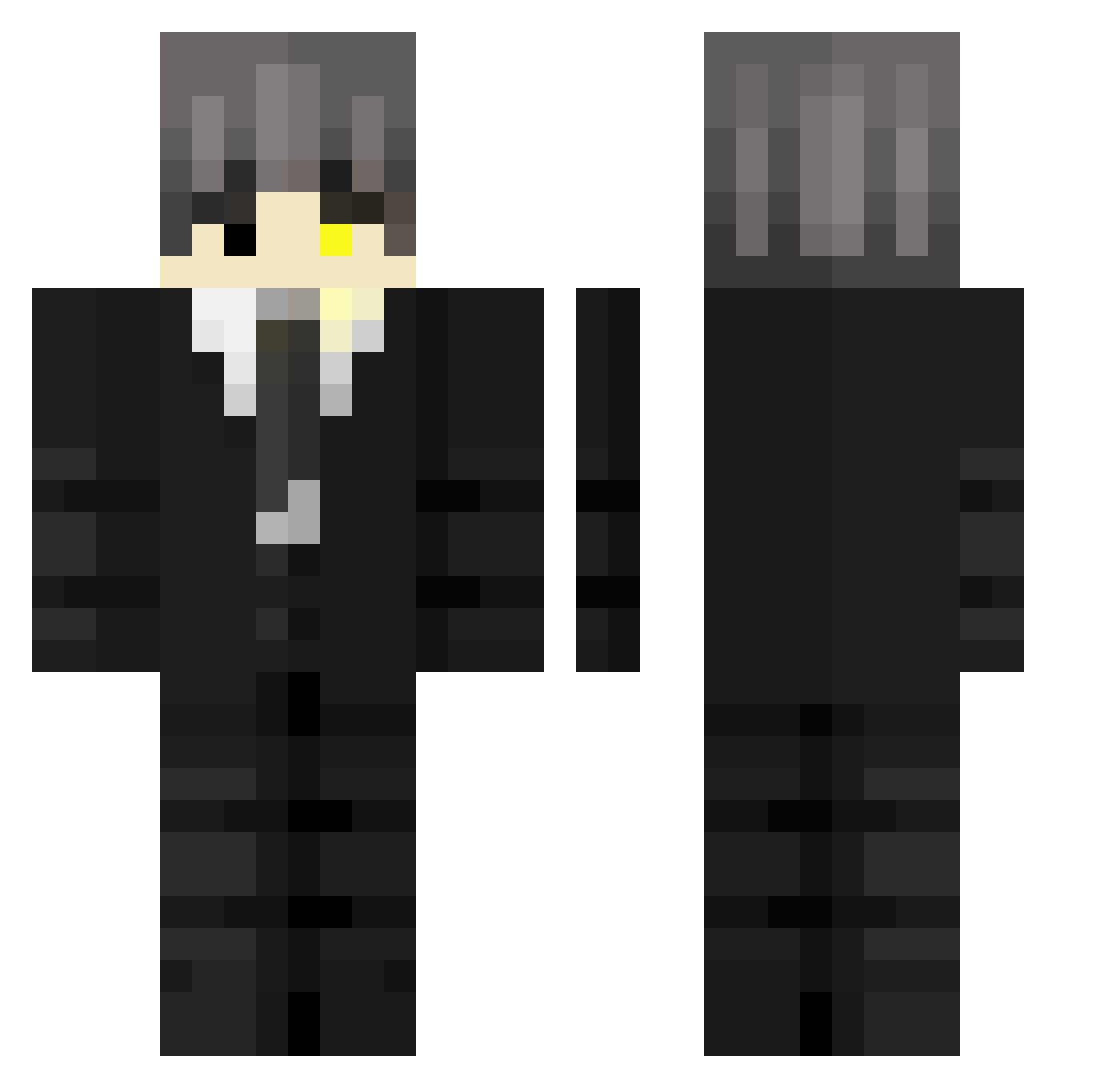 03Light Minecraft skin, front and back view