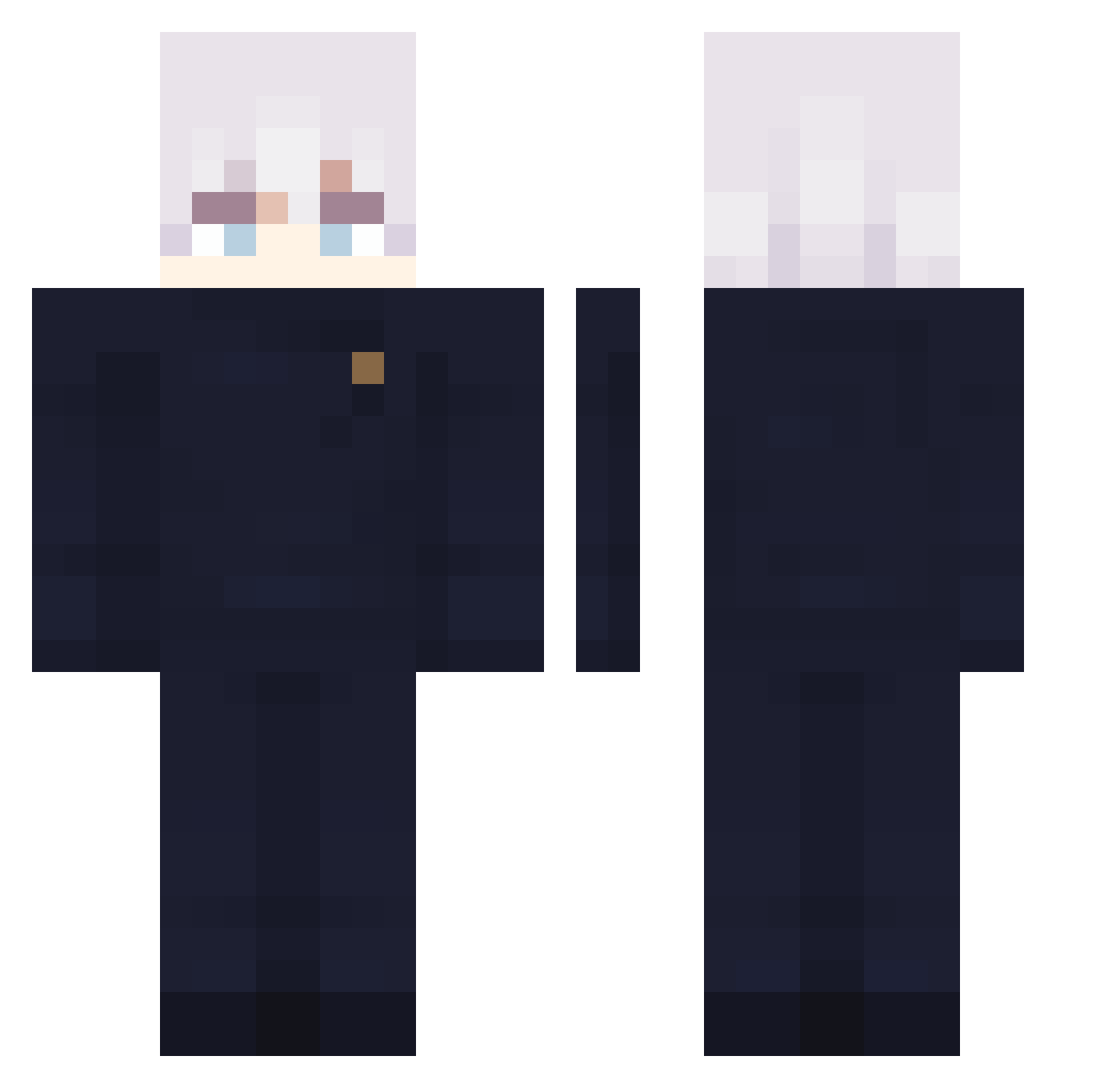 Im_Fortniteballs Minecraft skin, front and back view