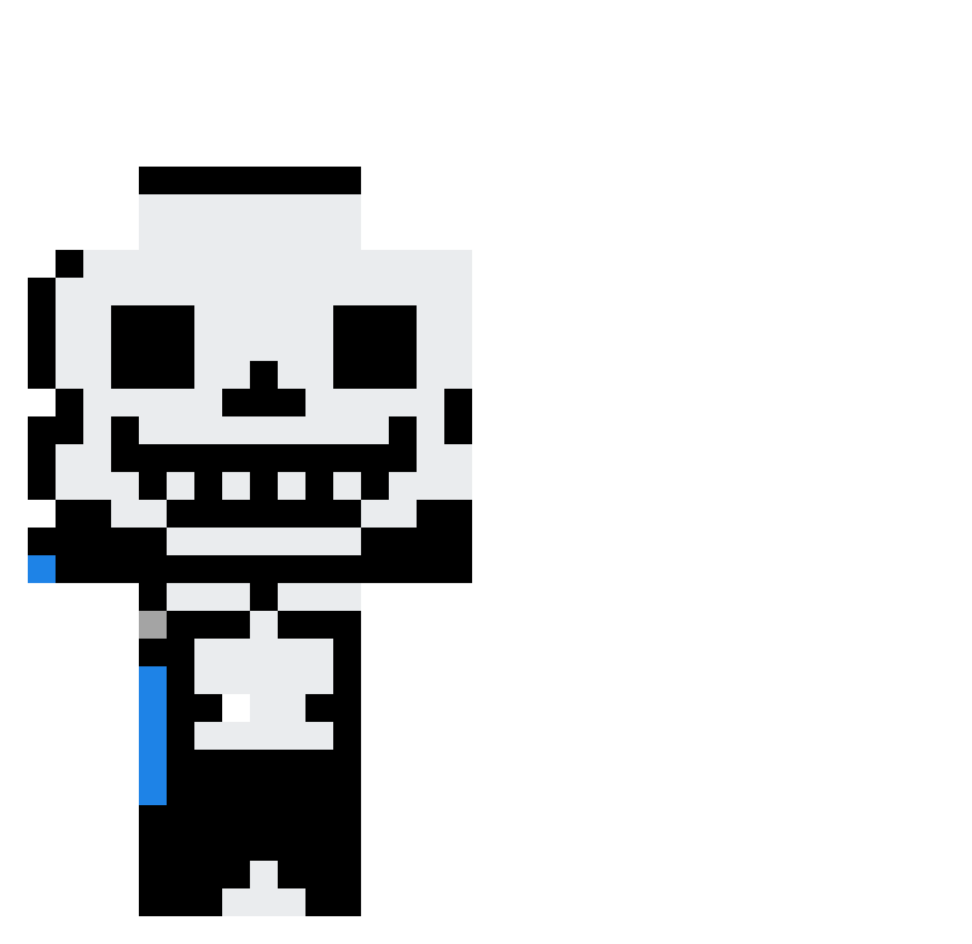 FatezWheel Minecraft skin, front and back view