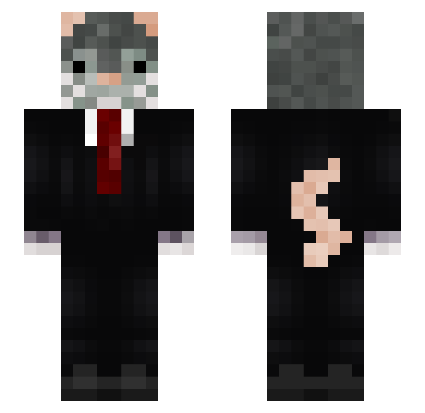 Lofi_Rat245 Minecraft skin, front and back view