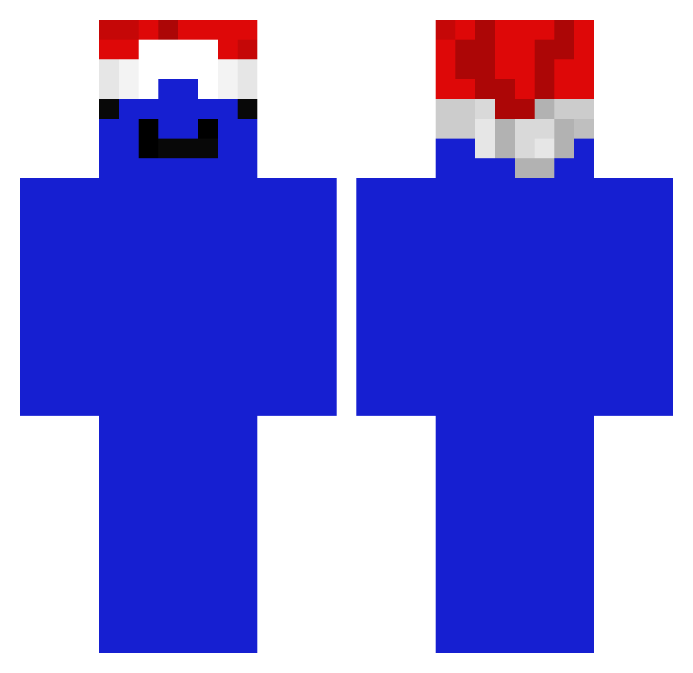 sumnma Minecraft skin, front and back view