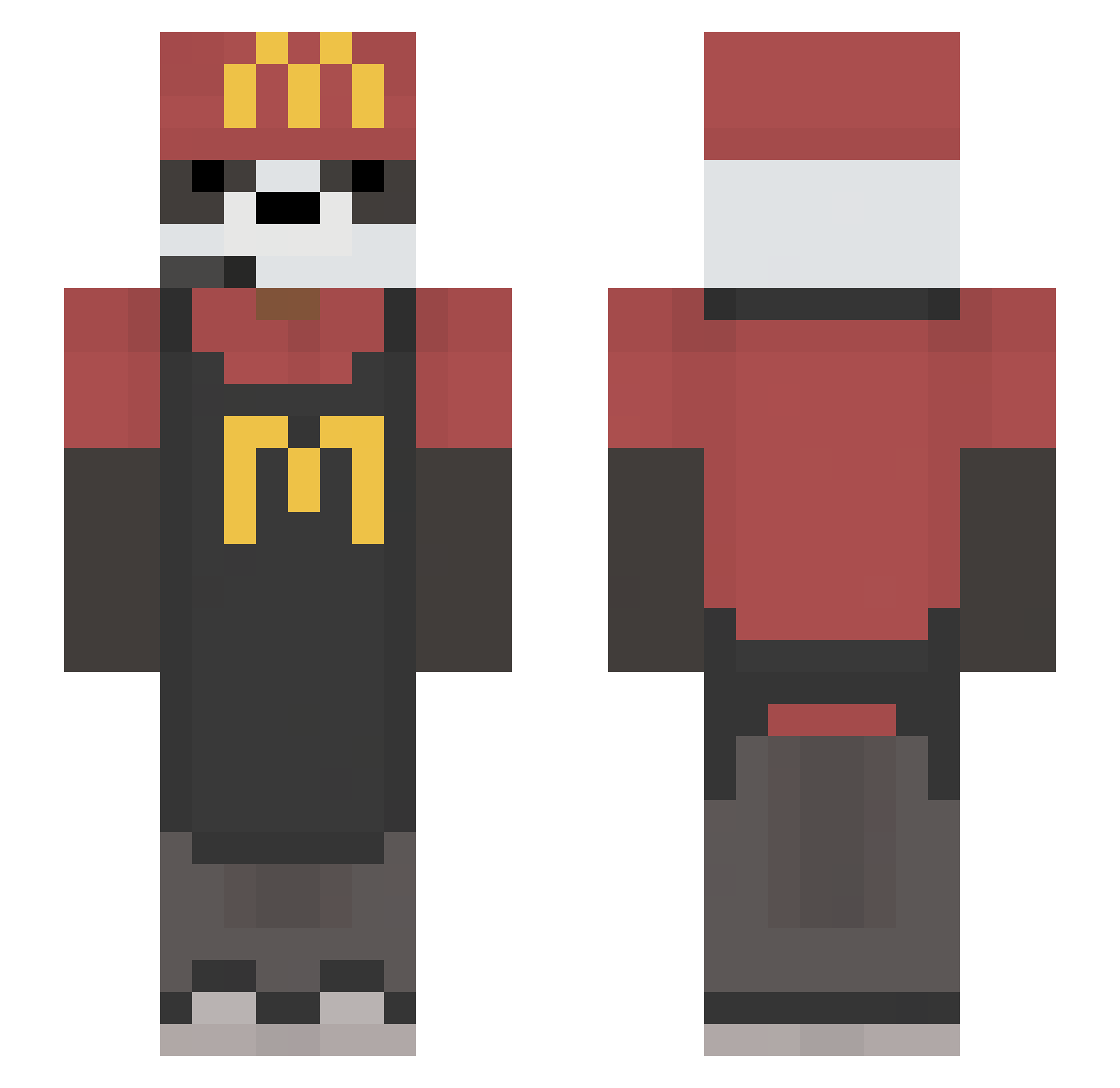 __Noob_Player__ Minecraft skin, front and back view