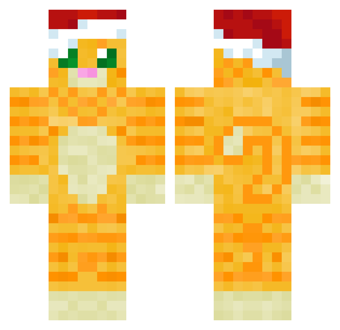aday1304 Minecraft skin, front and back view