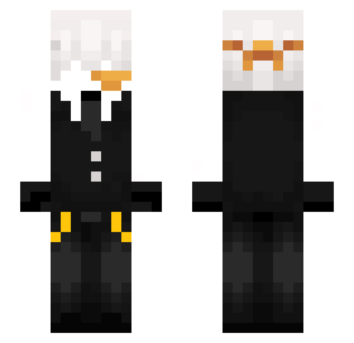 far1xxm Minecraft skin, front and back view