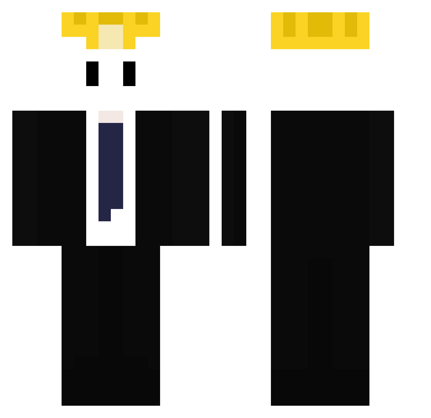 TheMadYapper Minecraft skin, front and back view