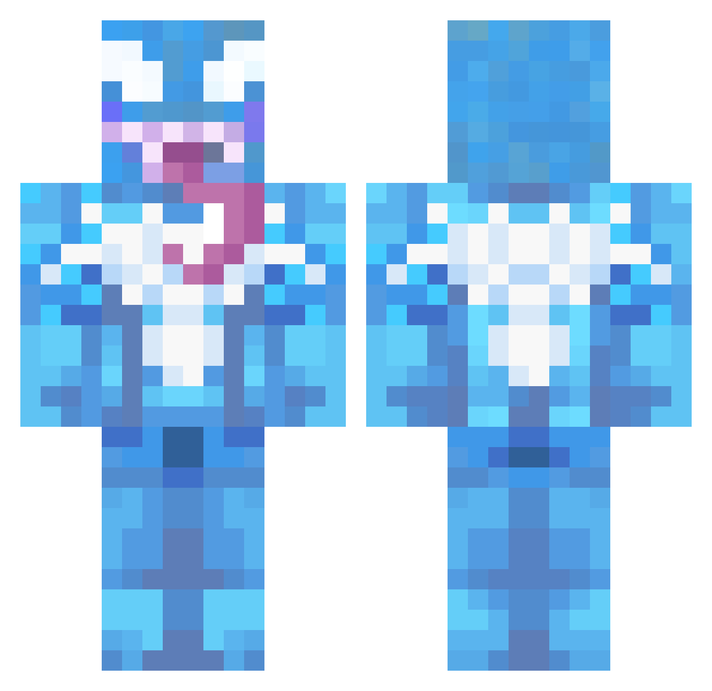 roystoys Minecraft skin, front and back view