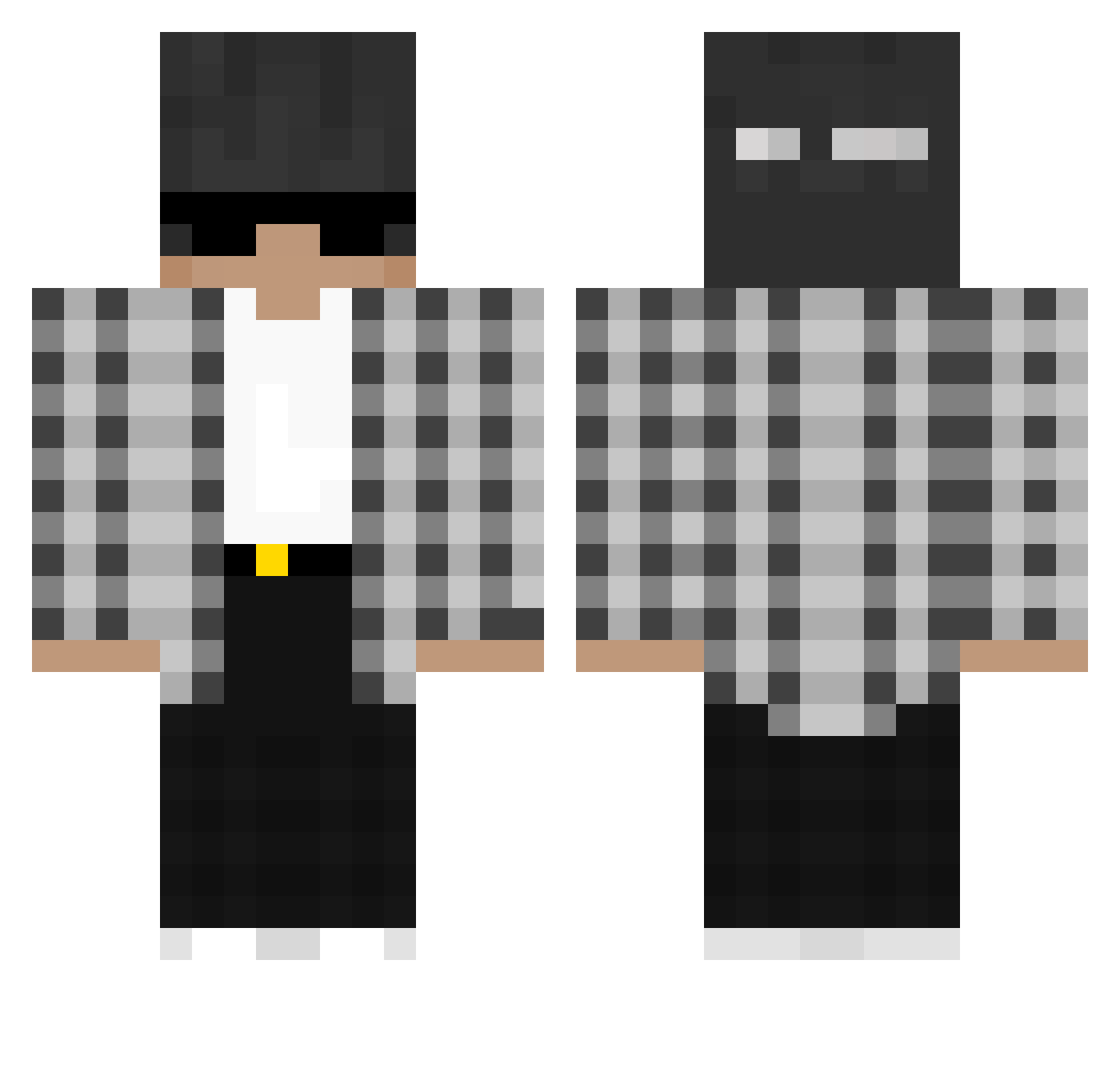 Stillsz011 Minecraft skin, front and back view