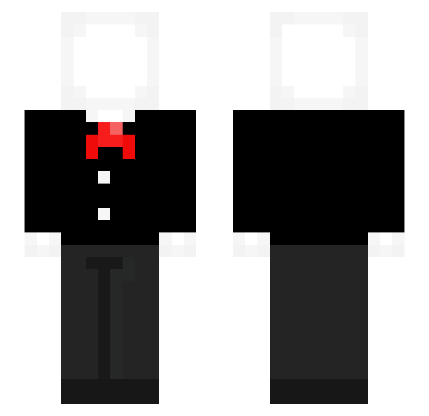 xD_McMeme Minecraft skin, front and back view