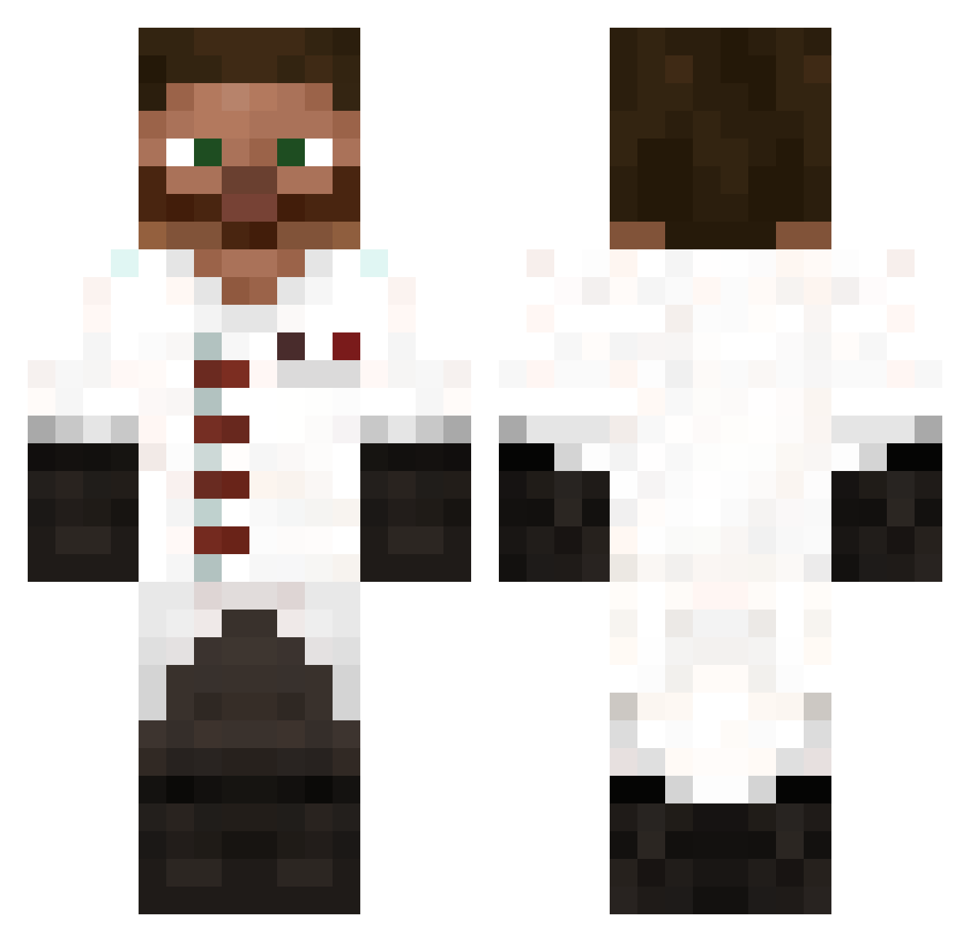 Zayante2004 Minecraft skin, front and back view