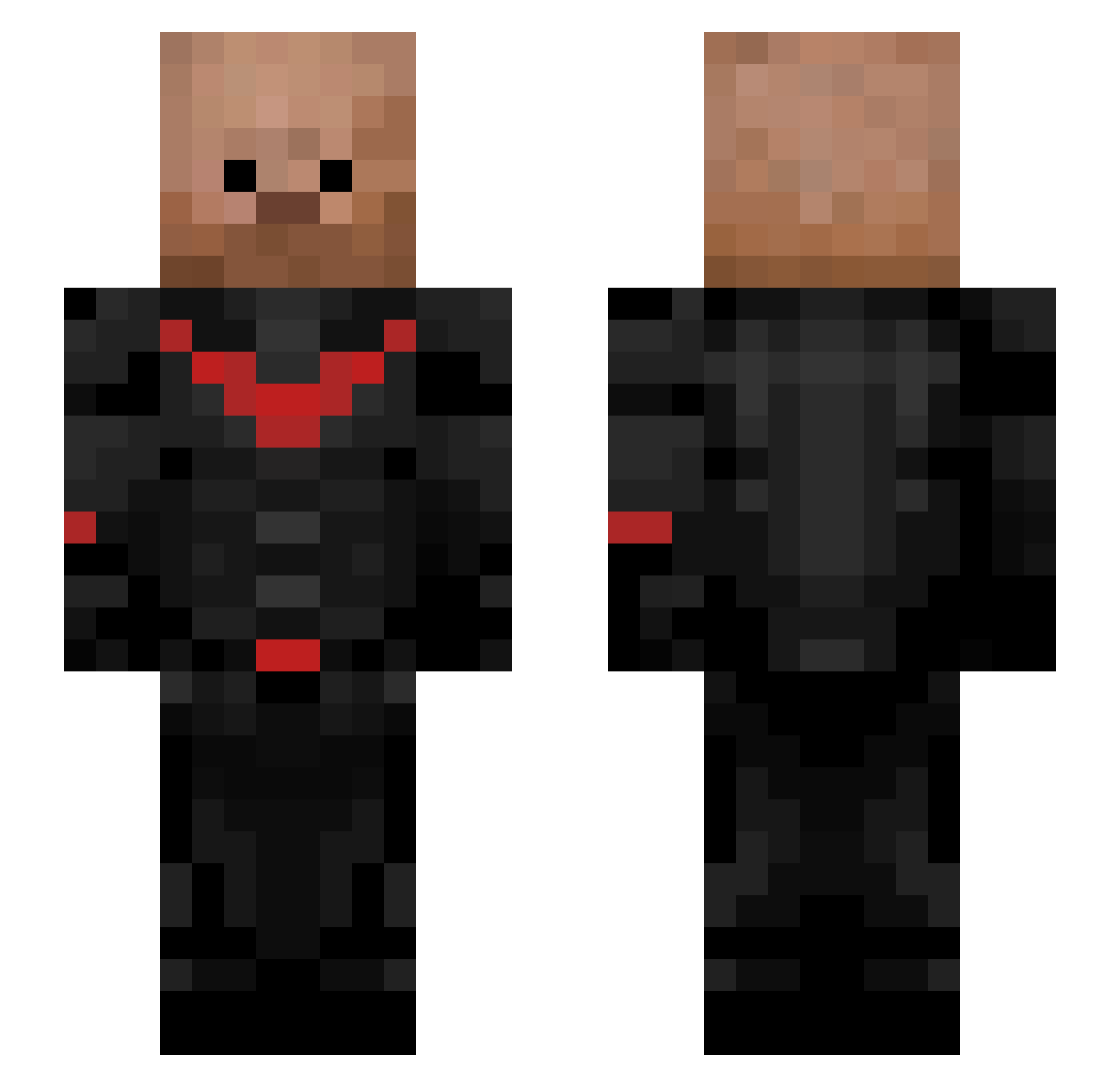 LIKENOAH Minecraft skin, front and back view