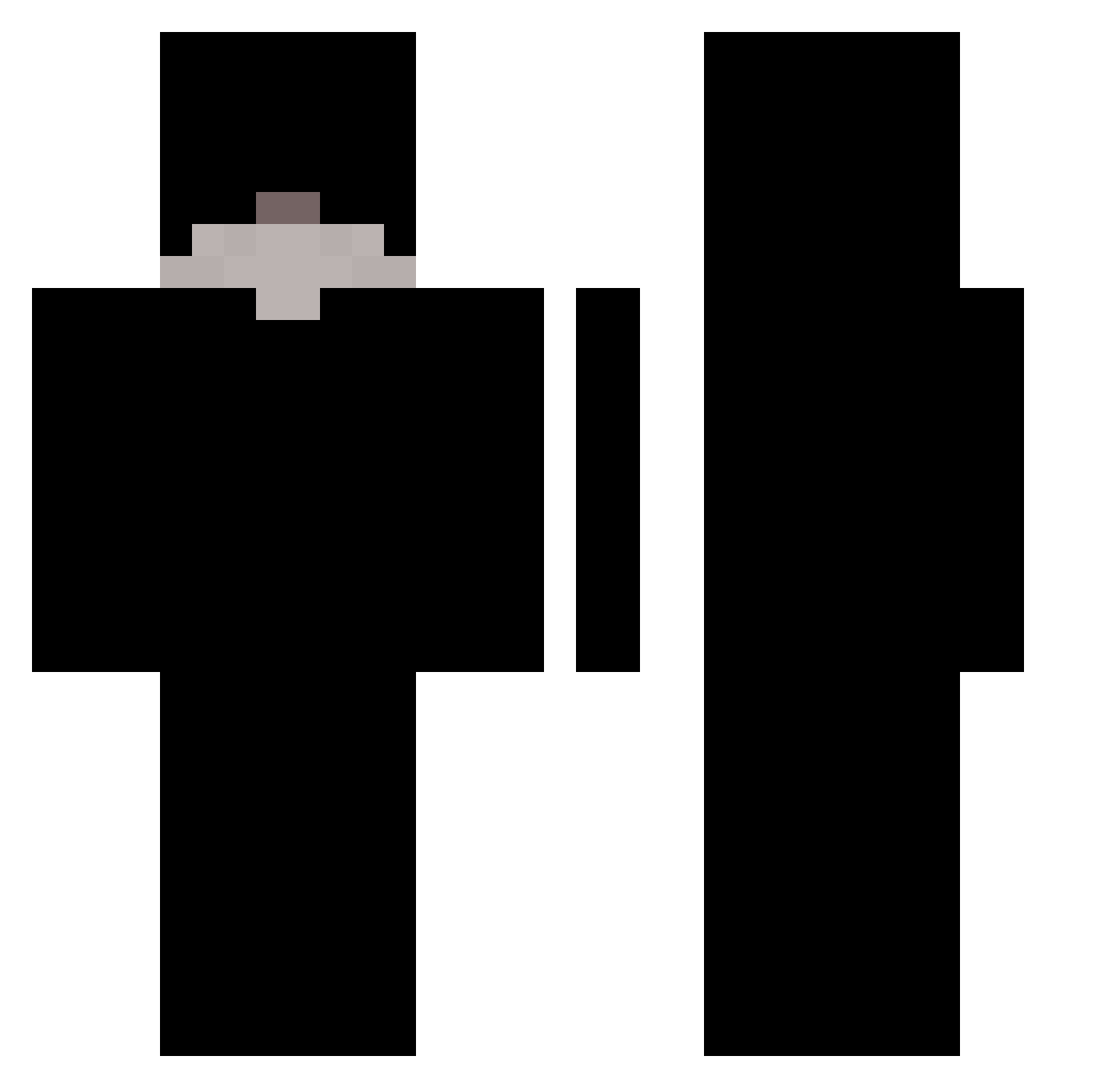 Xtjorgie Minecraft skin, front and back view