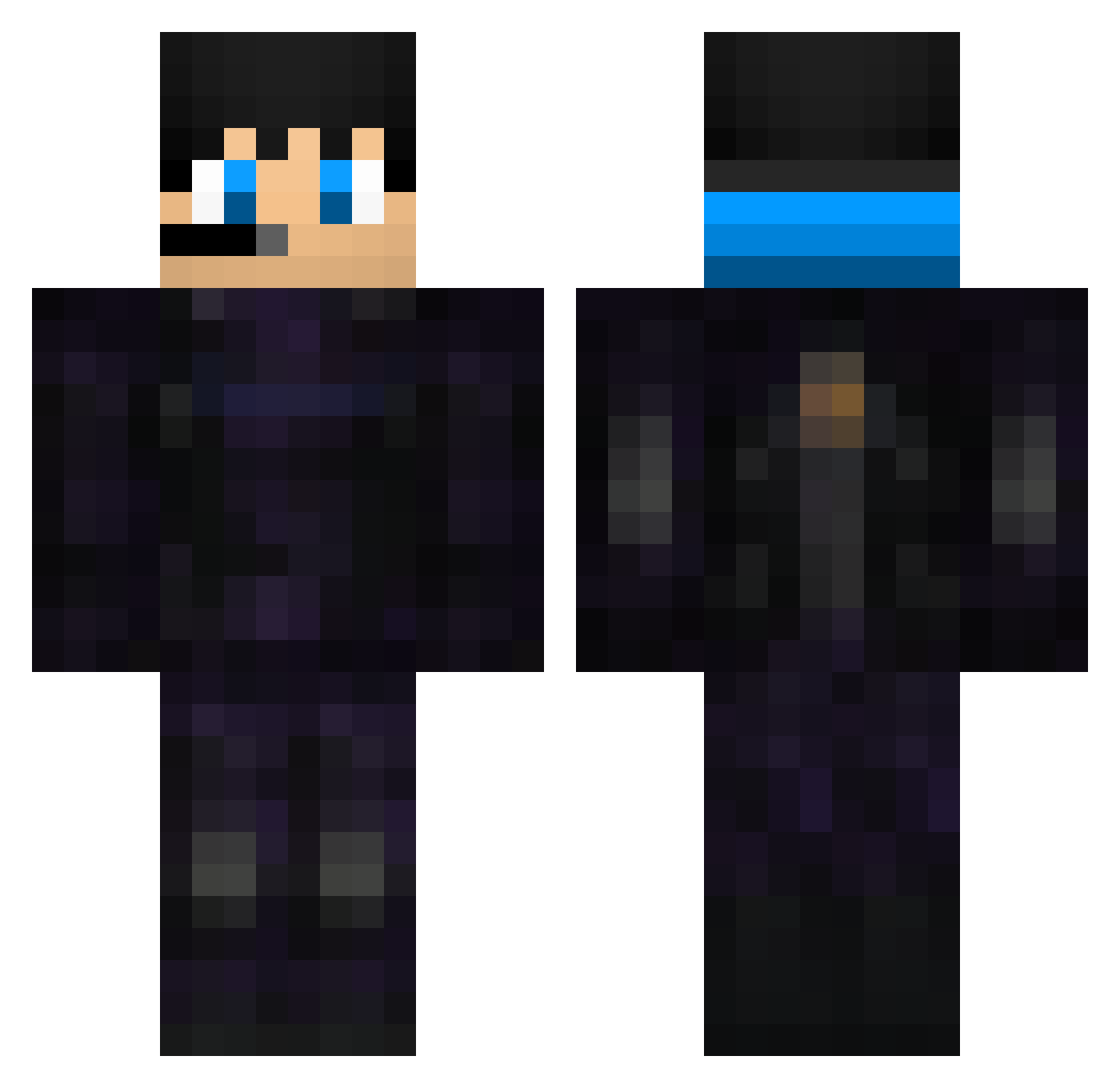 xXMR_OBAMAXx Minecraft skin, front and back view