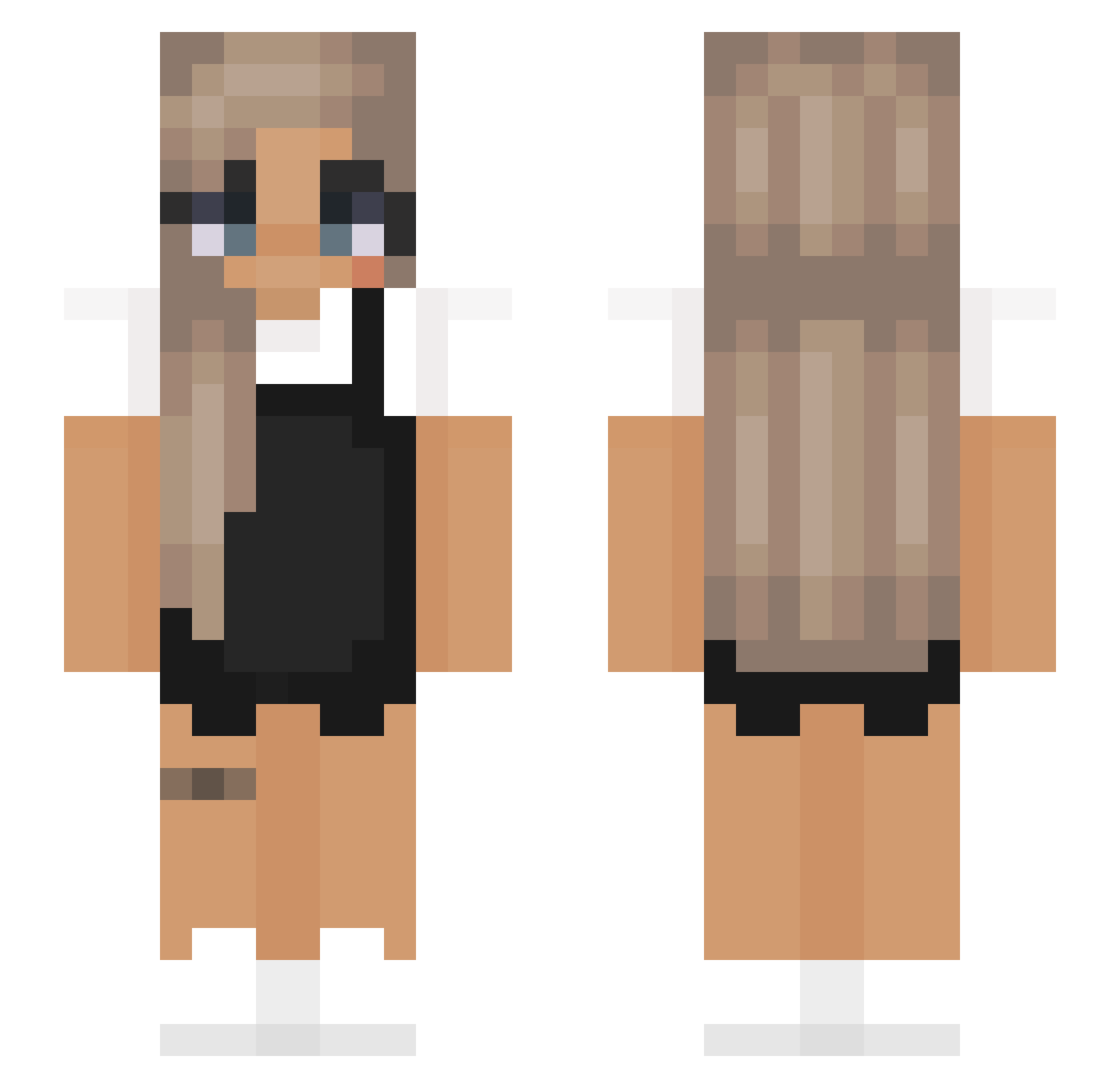wietske2009 Minecraft skin, front and back view