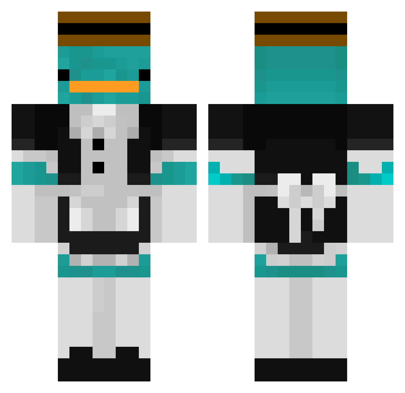 little7dude22 Minecraft skin, front and back view