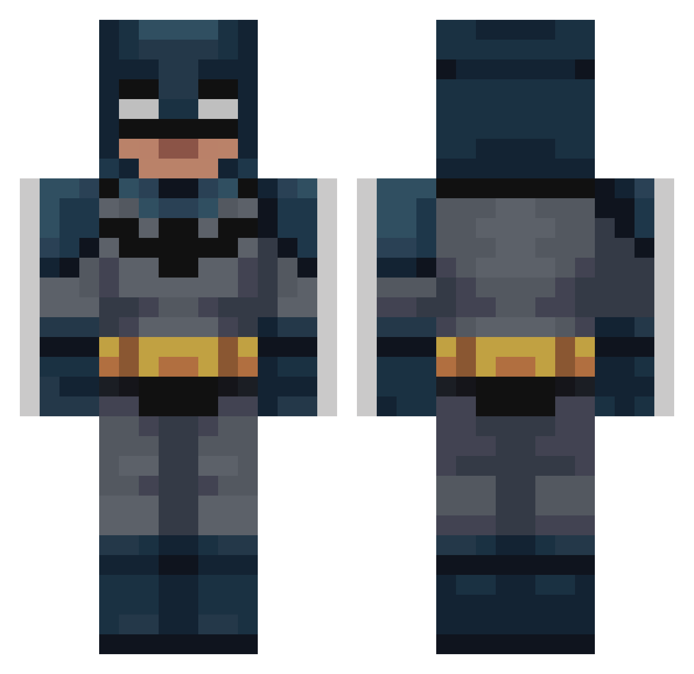 Wil152 Minecraft skin, front and back view
