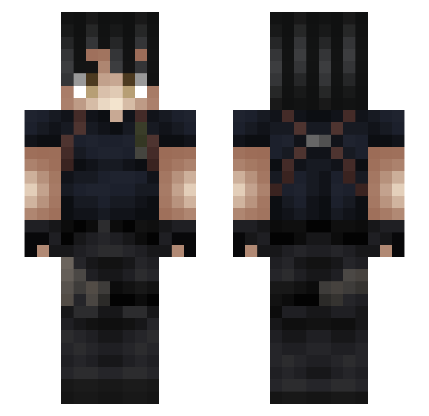 _thxrfinn Minecraft skin, front and back view
