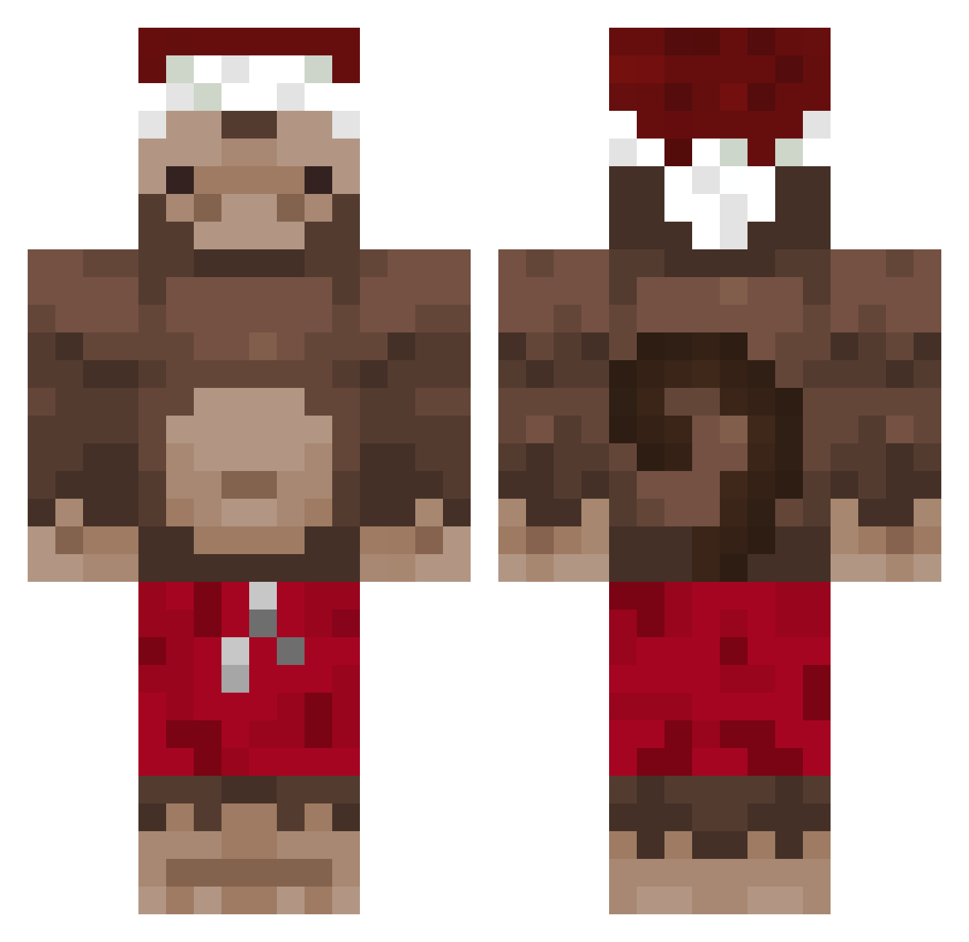 Luzin_Sz Minecraft skin, front and back view