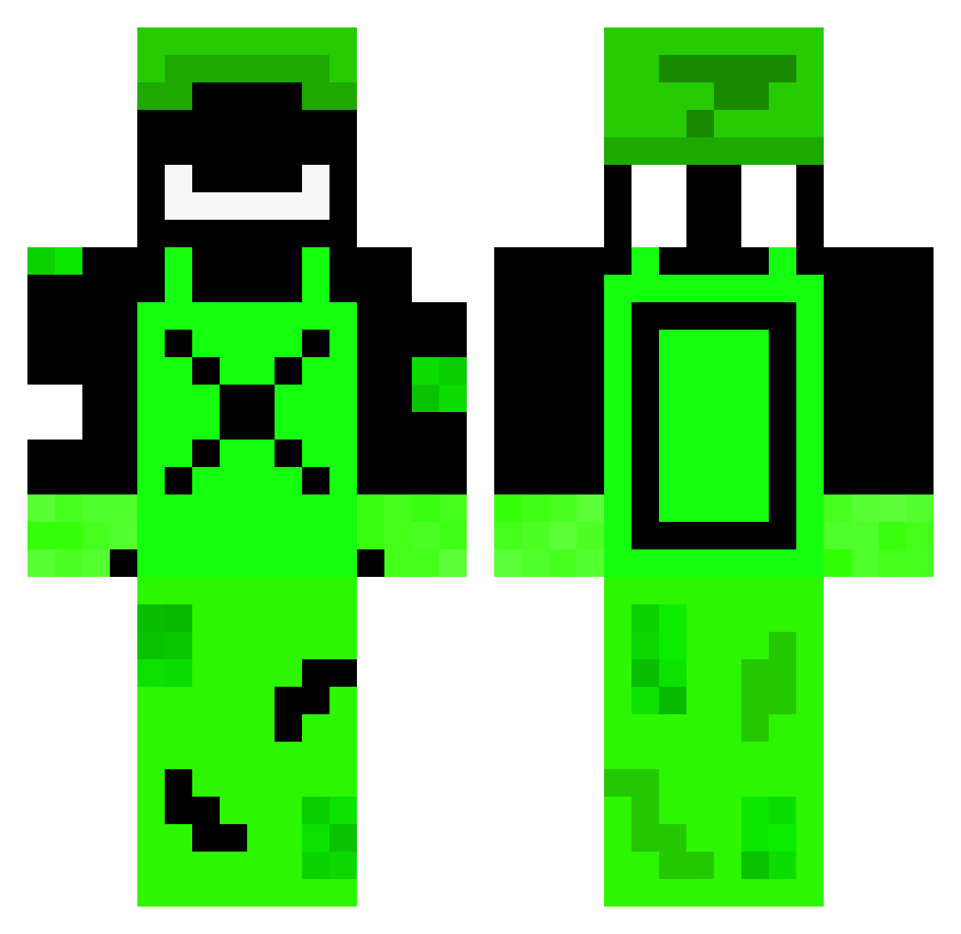 Adyn_Bunny Minecraft skin, front and back view