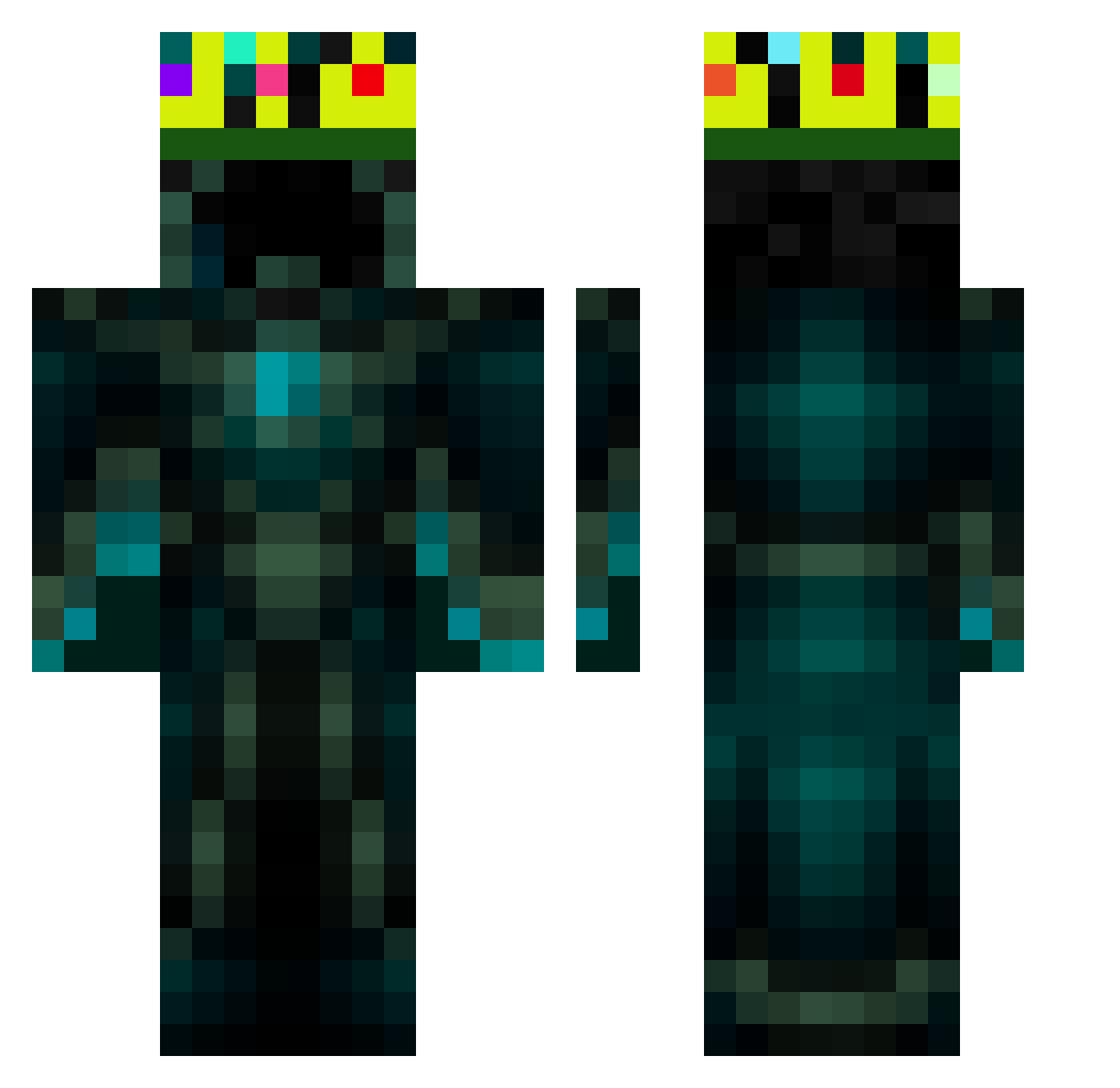 lefishe_fishe Minecraft skin, front and back view