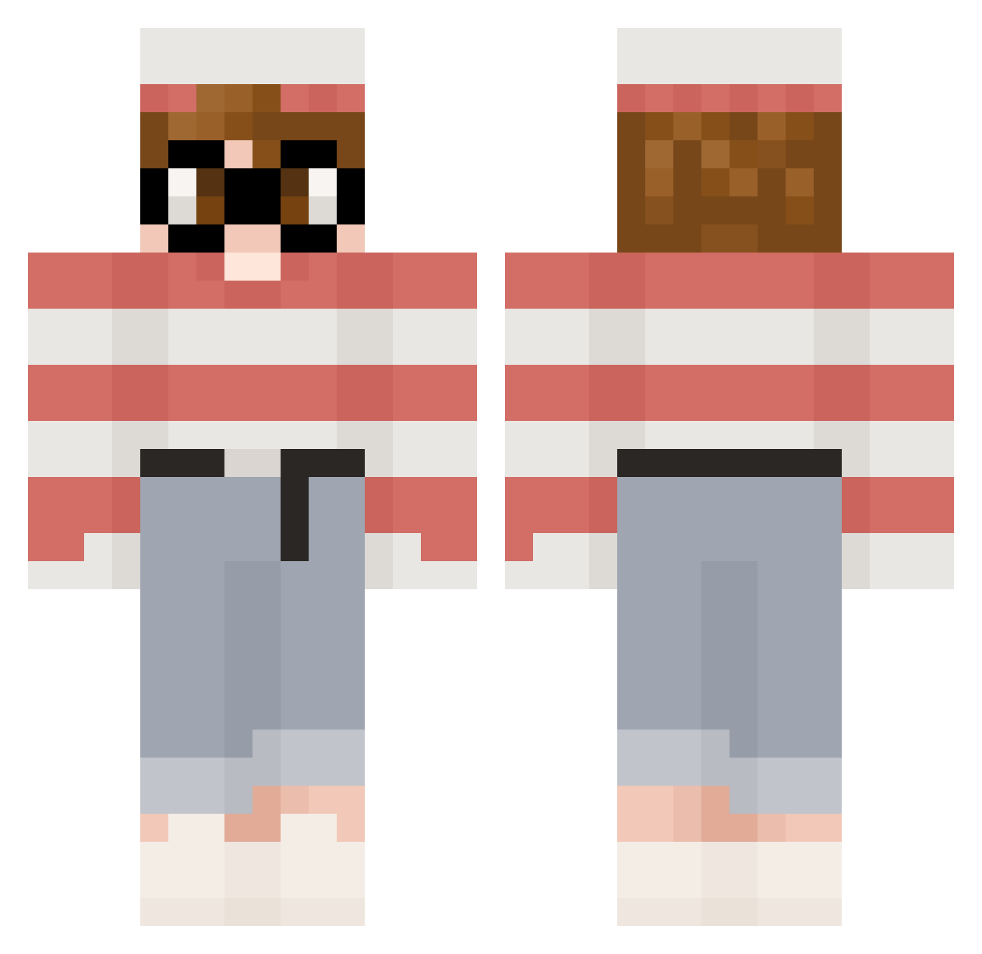 hartmaqg Minecraft skin, front and back view