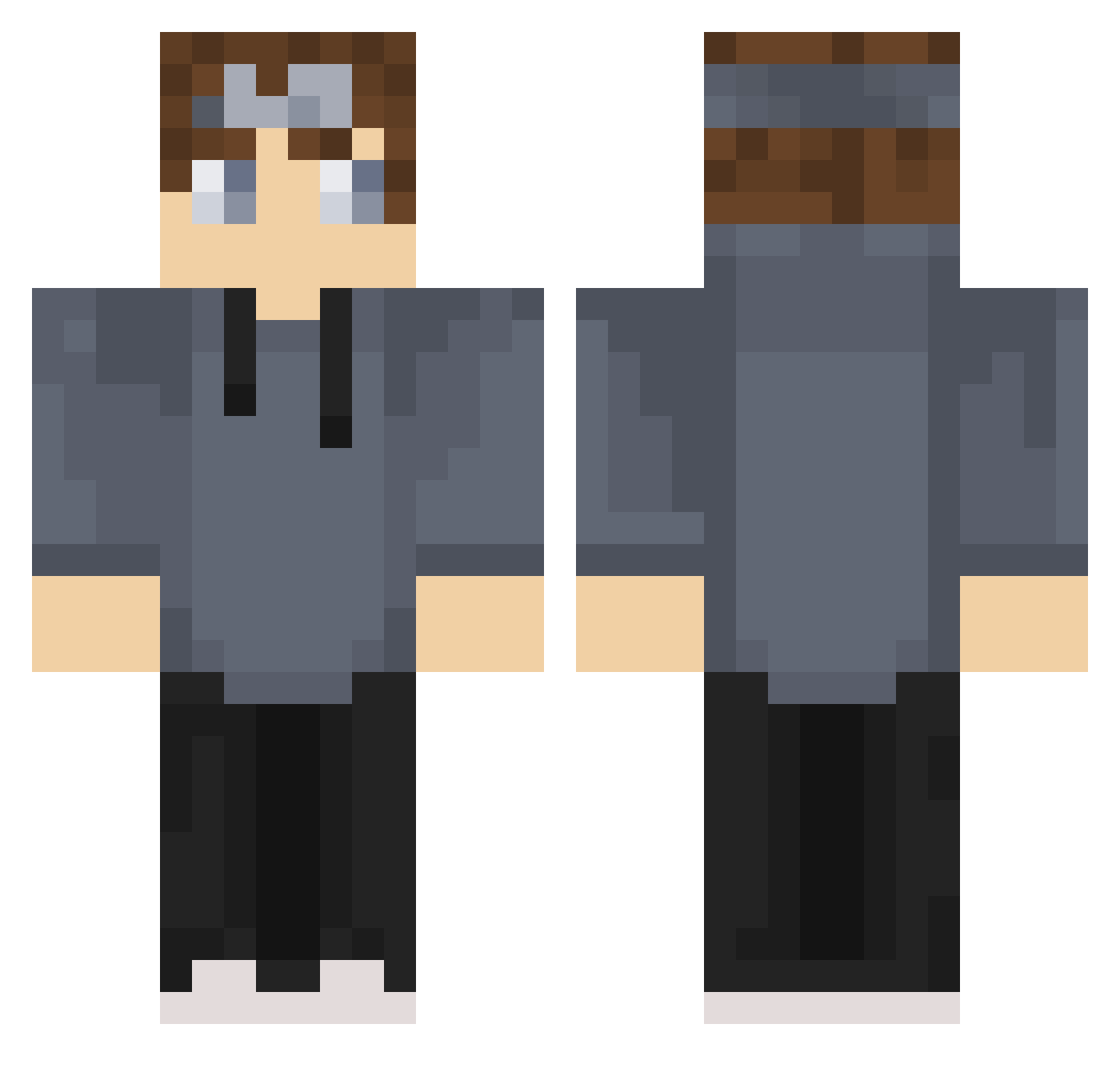 zesth_patata Minecraft skin, front and back view