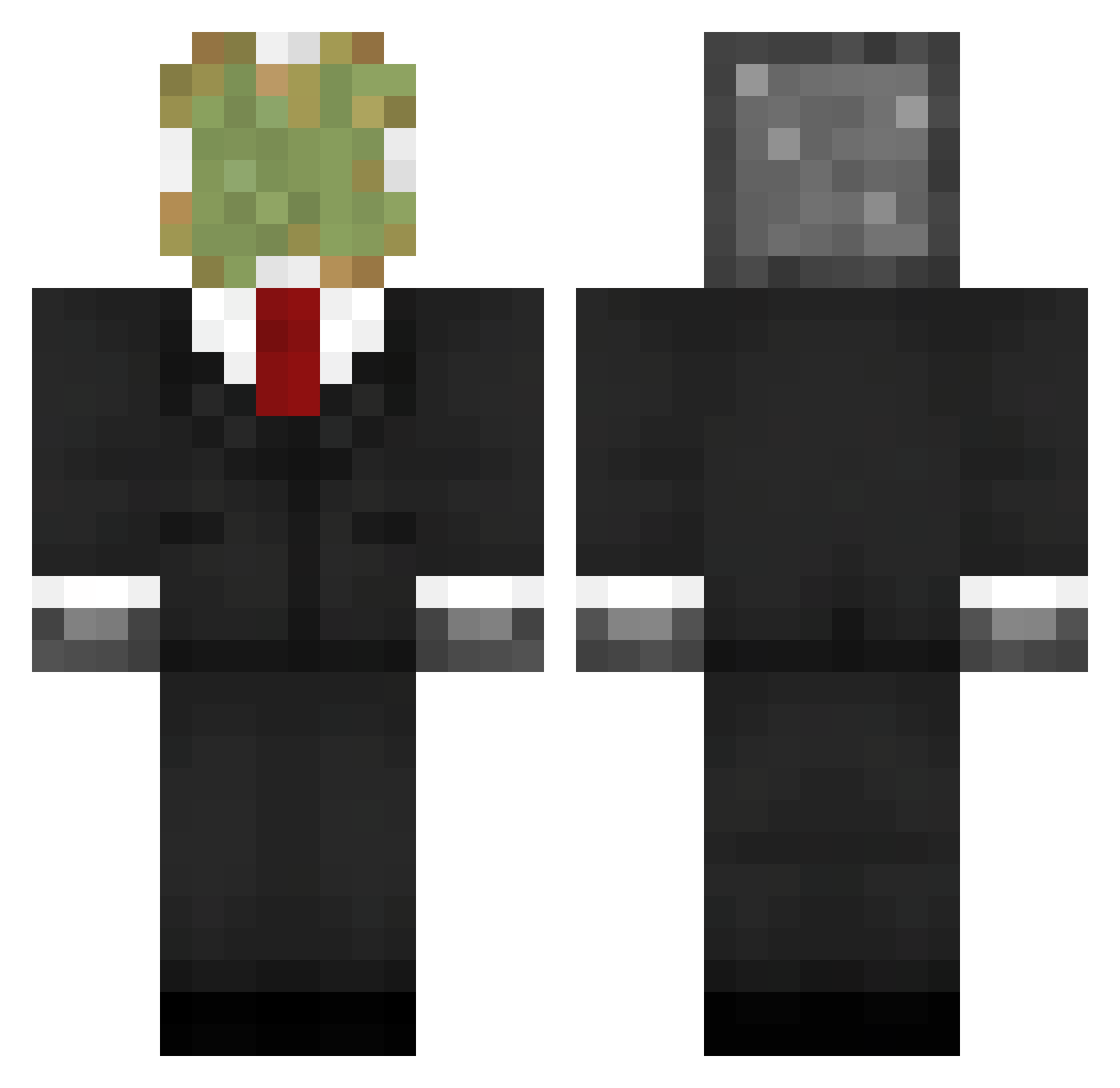 Looping145 Minecraft skin, front and back view