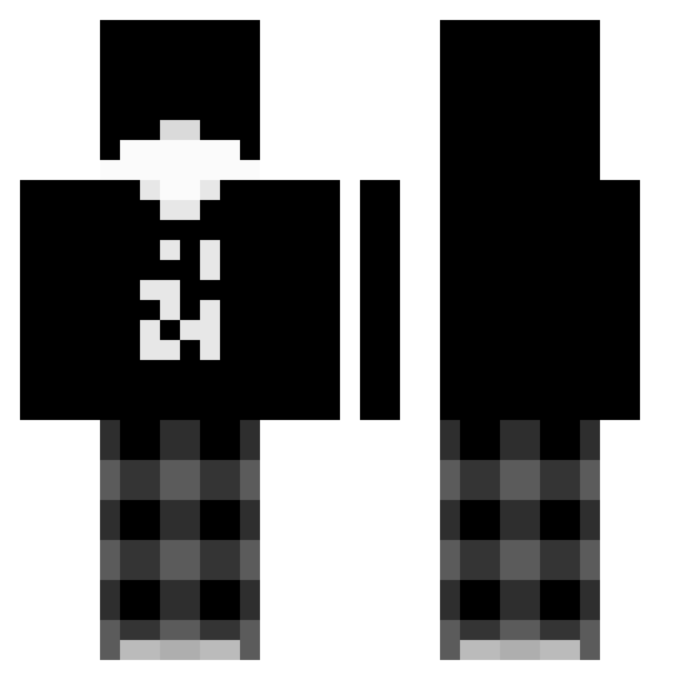 Zr8_ Minecraft skin, front and back view