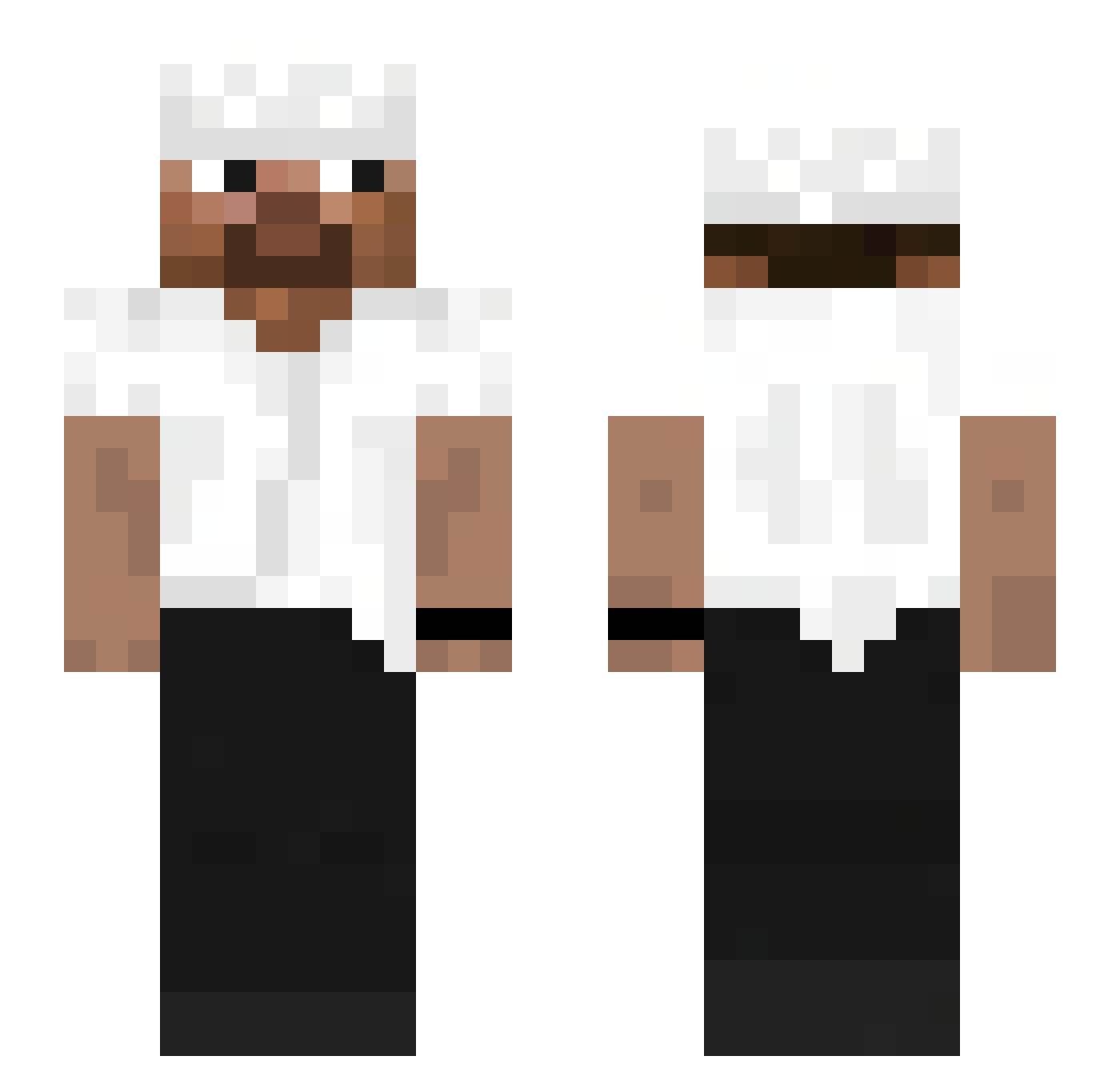 PICOLOFR Minecraft skin, front and back view