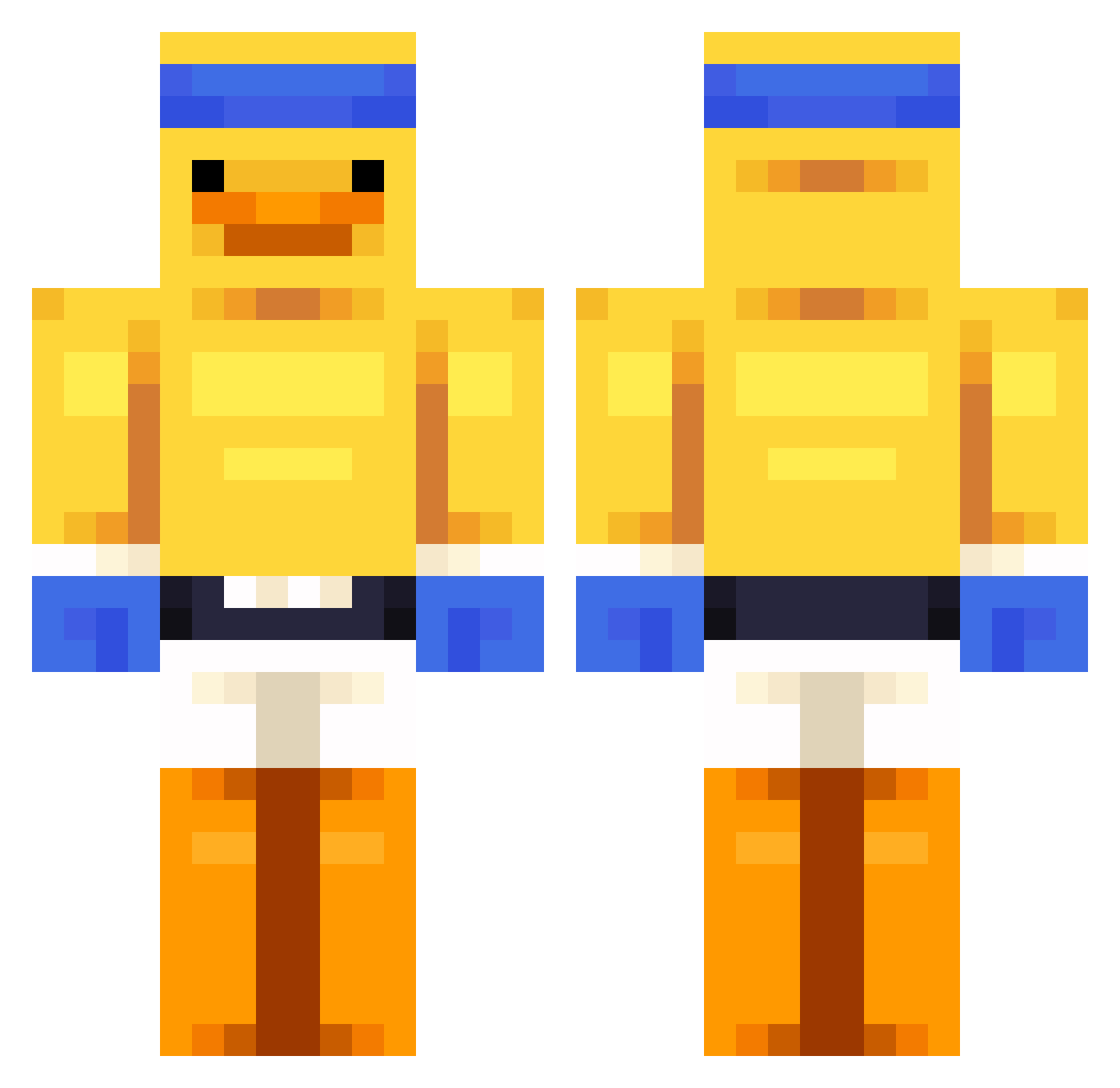 MAXCRAFTER2020 Minecraft skin, front and back view