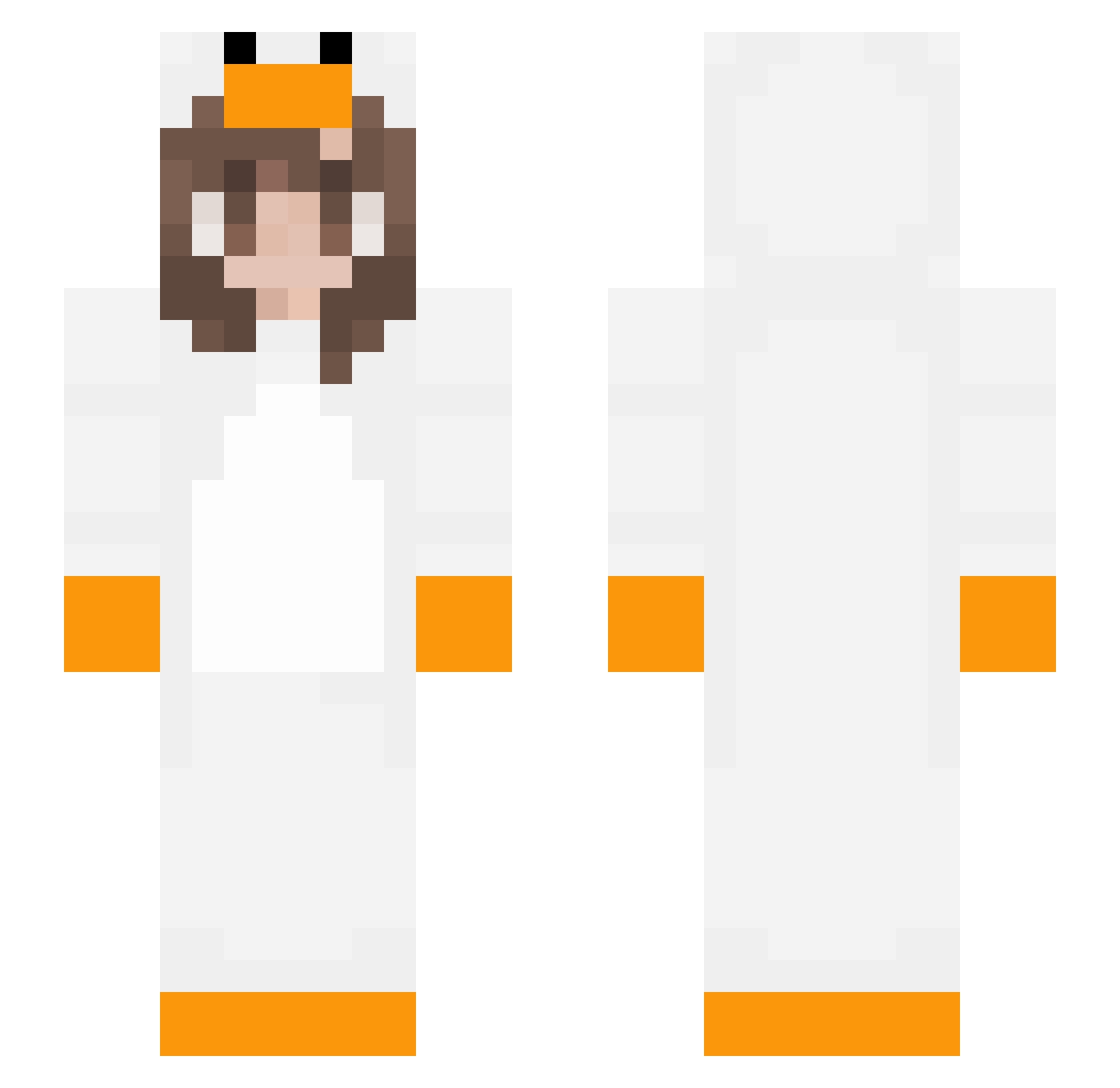 sara_luz Minecraft skin, front and back view