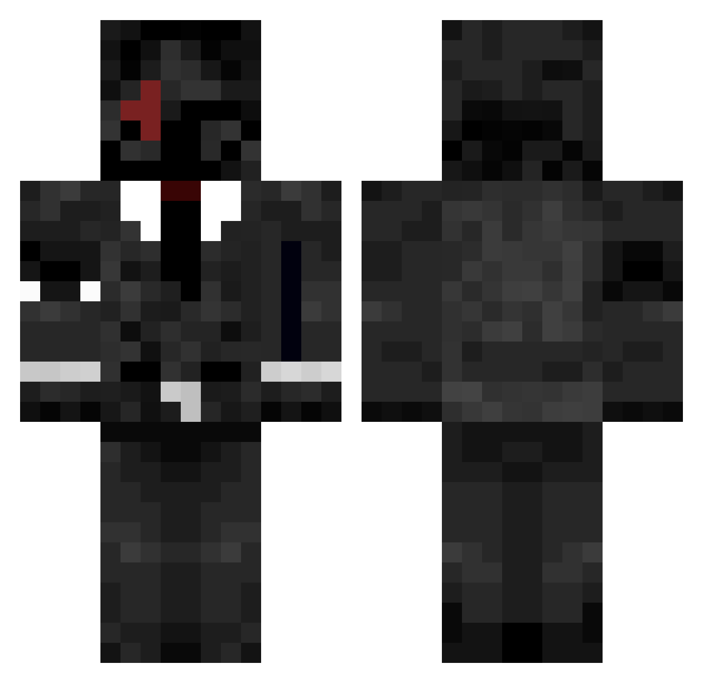 SJ_lasko Minecraft skin, front and back view