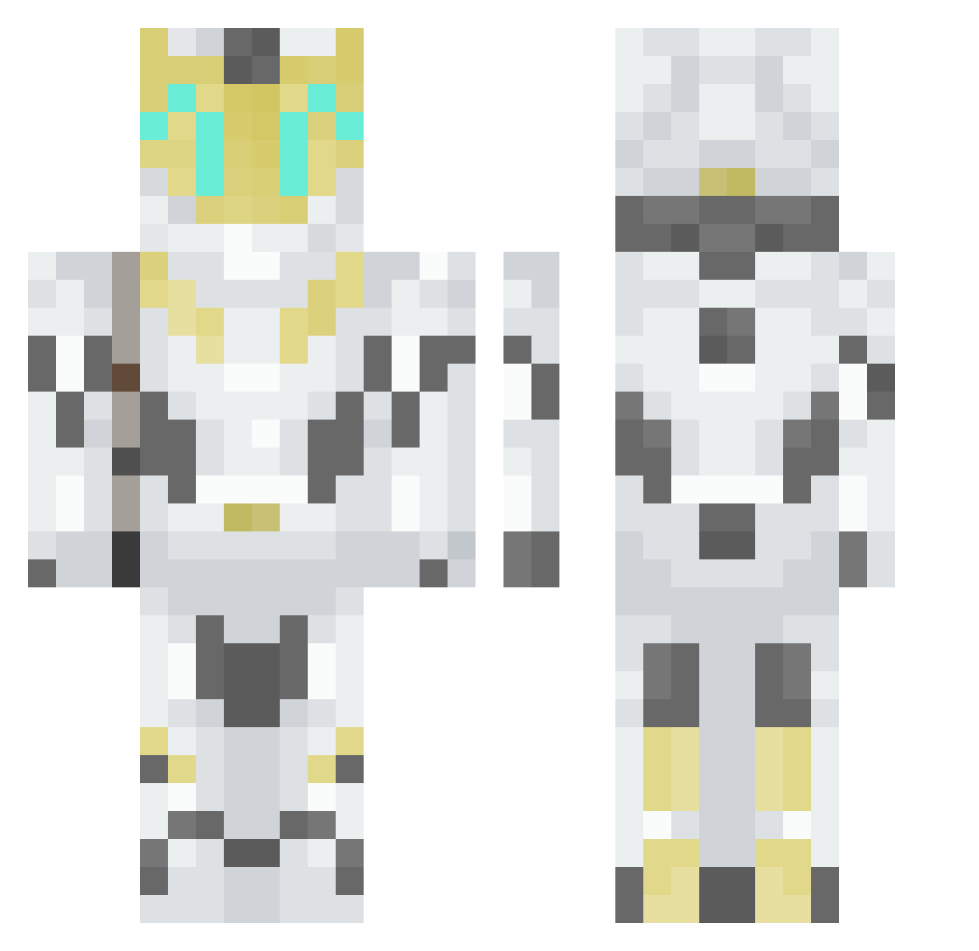 ECG_Samotage Minecraft skin, front and back view