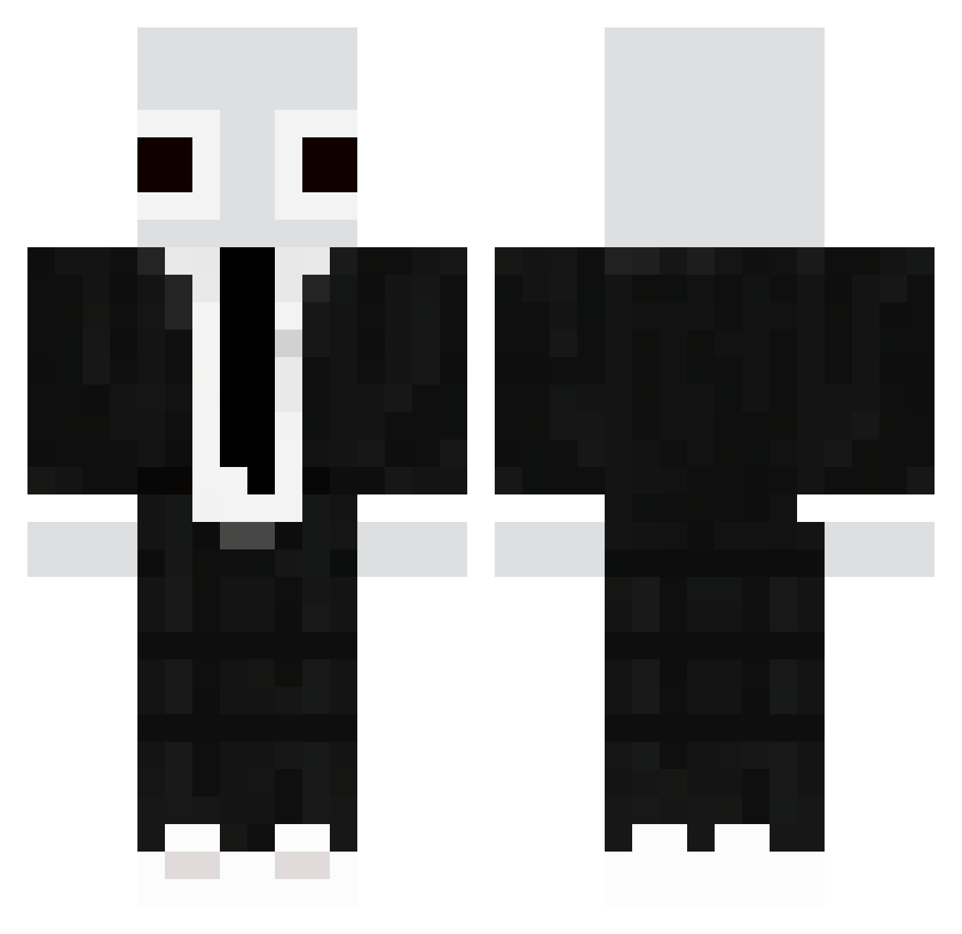 WilliamK66 Minecraft skin, front and back view