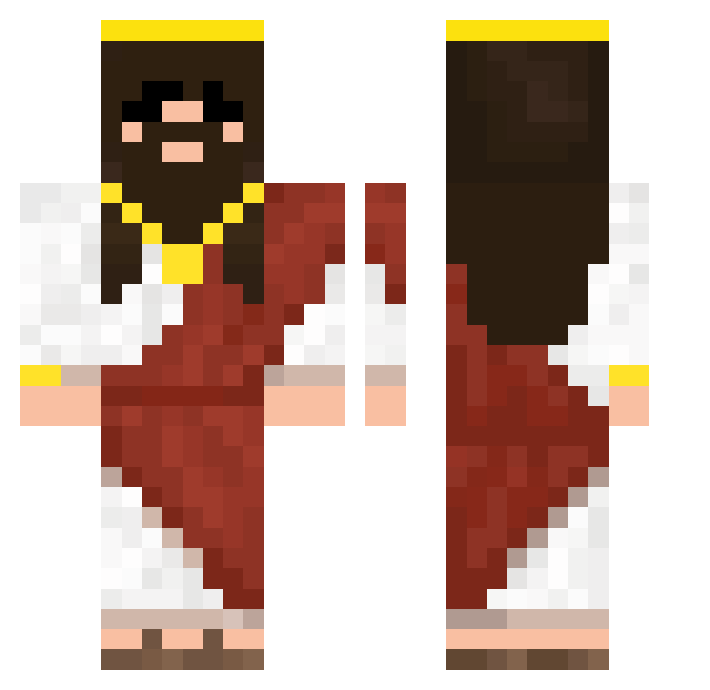 Lil_Jew_Man489 Minecraft skin, front and back view