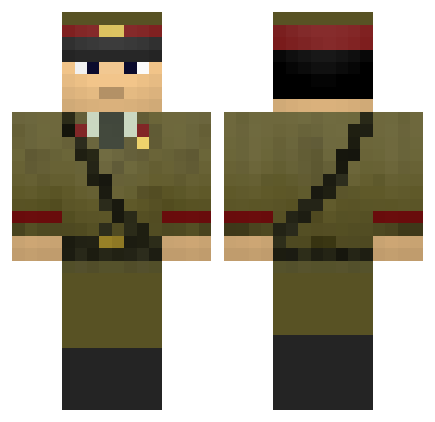 gog_9000 Minecraft skin, front and back view
