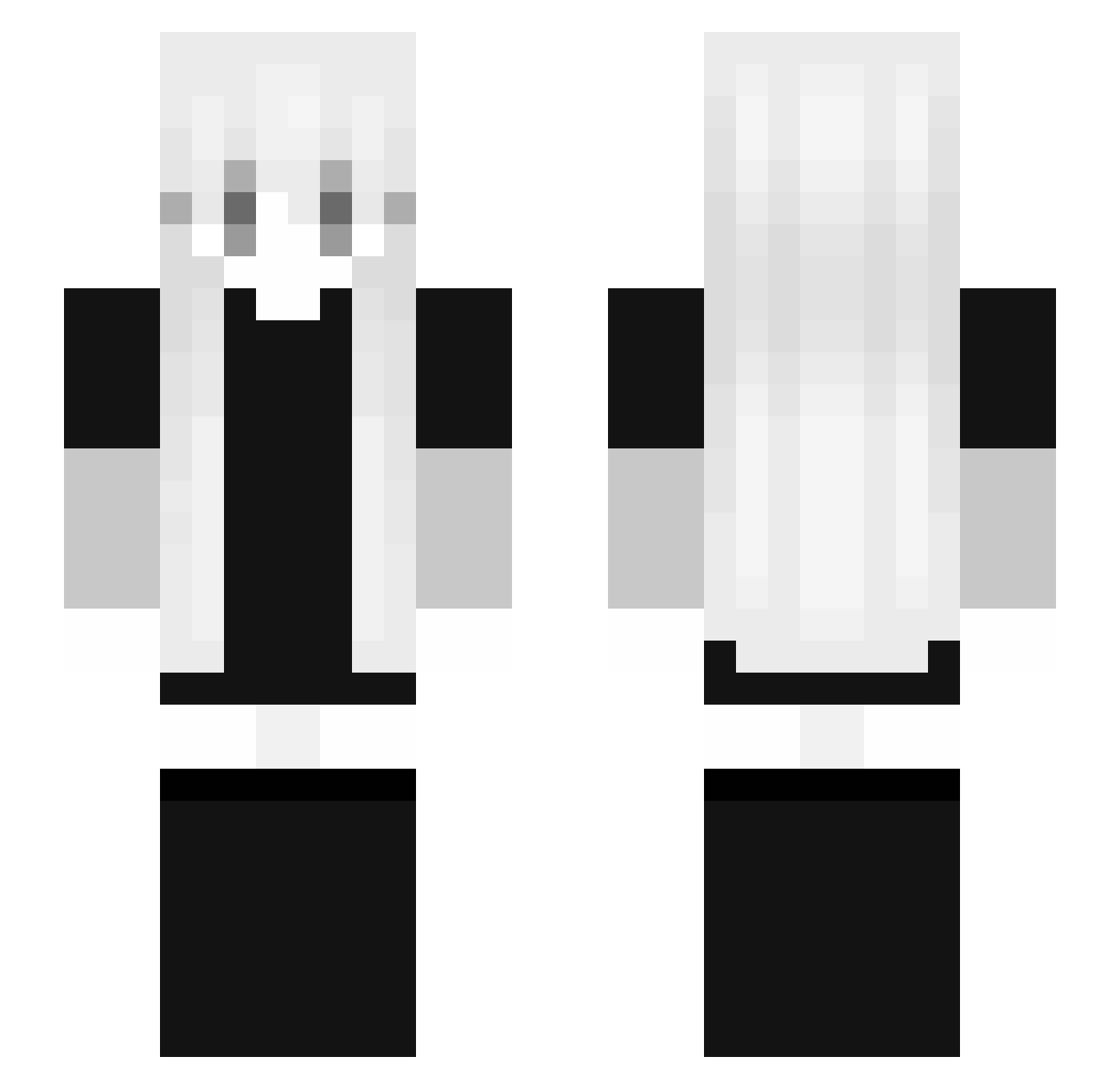 Serafim228 Minecraft skin, front and back view